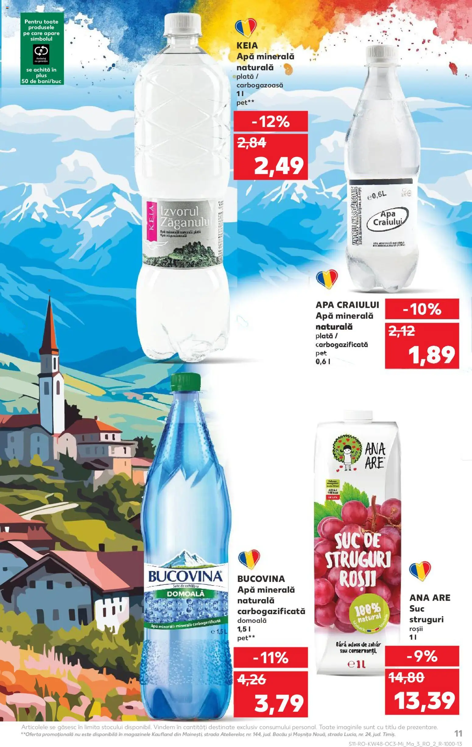 Noul catalog Kaufland – valabil de la 26.11.2025 | Pagină: 11 | Produse: Struguri, Roșii, Apă, Zahăr
