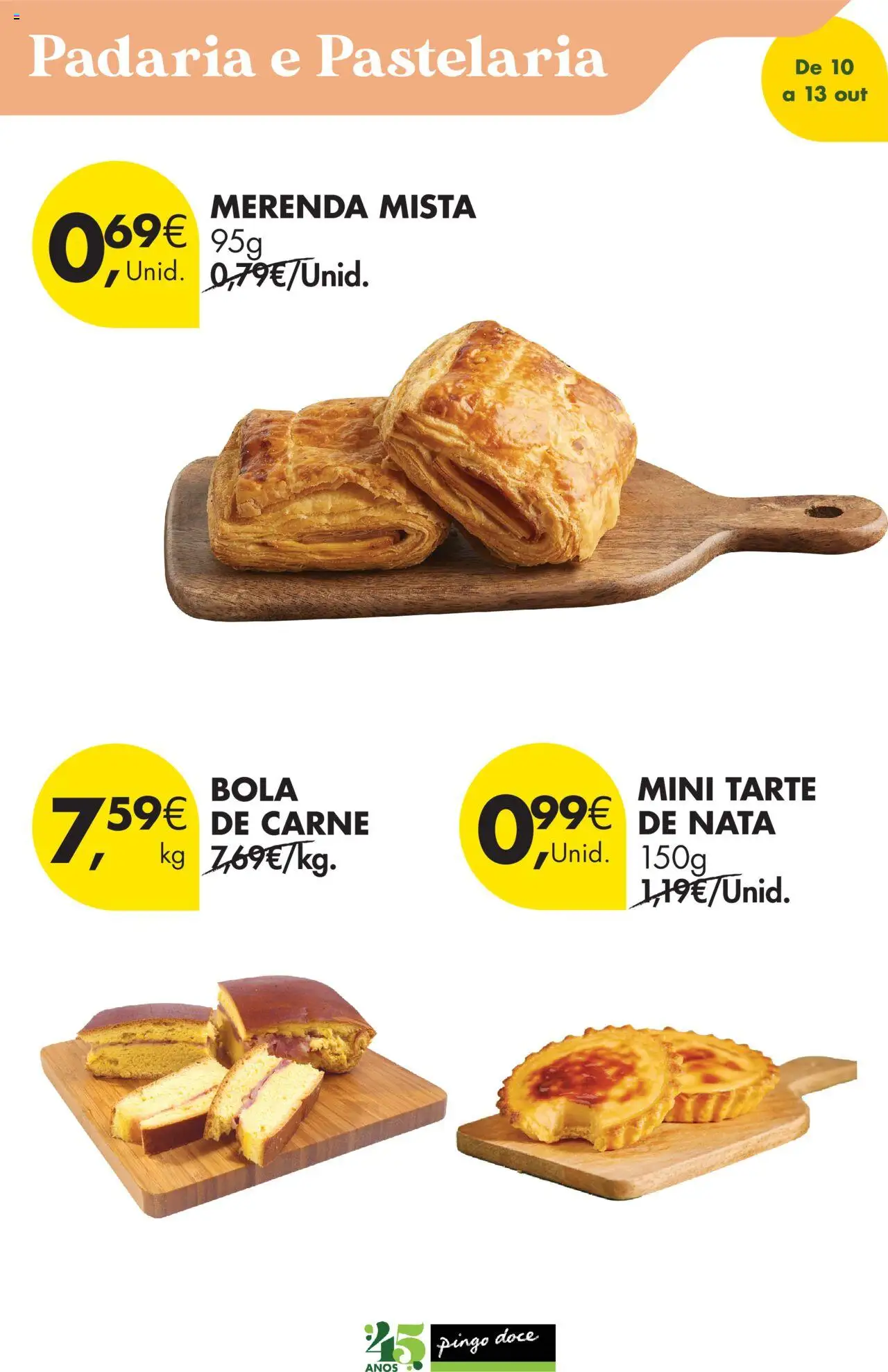 Pingo Doce Poupe Este Fim de Semana │ válido de 10.10.2025 | Página: 8 | Produtos: Padaria, Tarte, Nata, Carne
