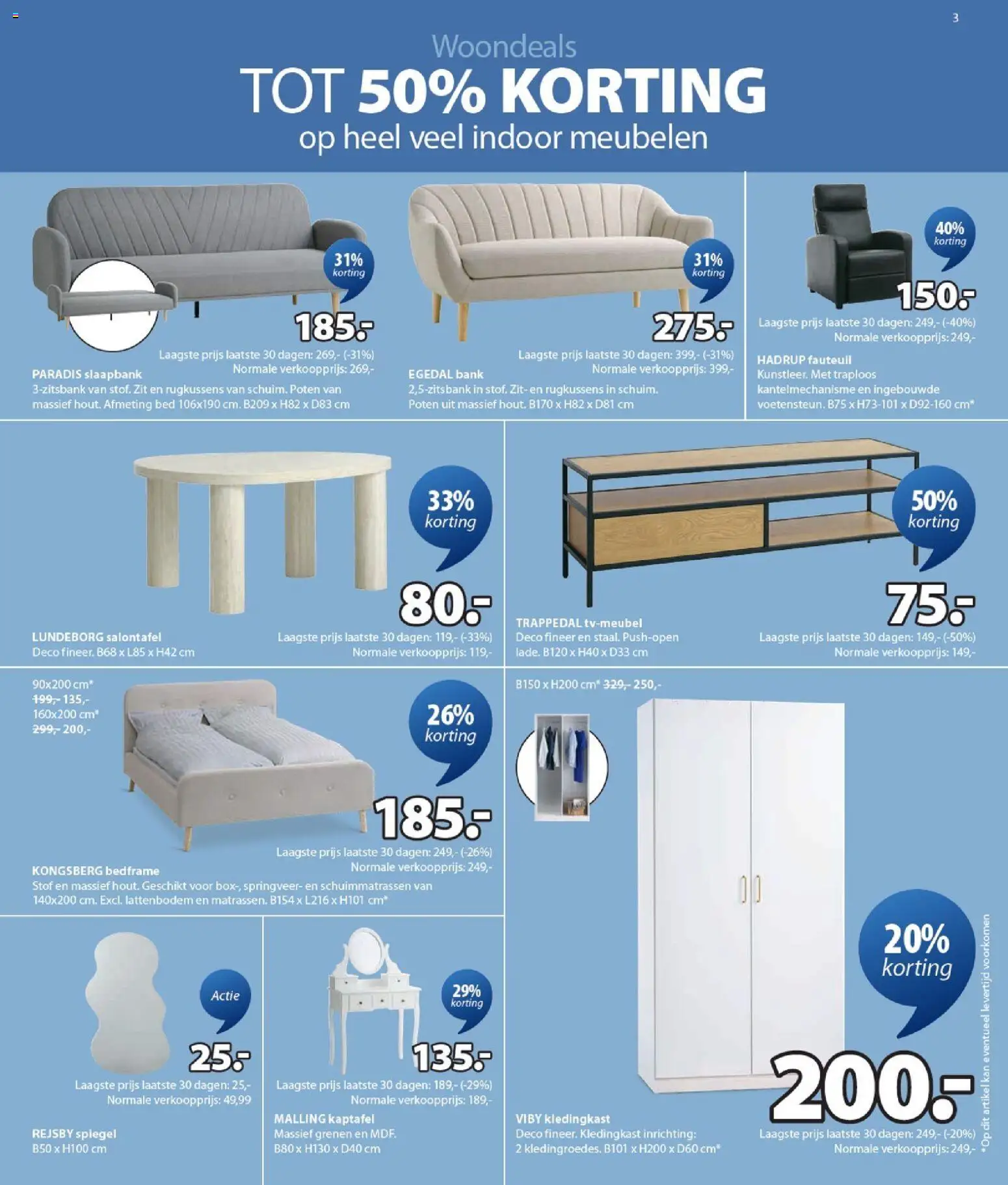 {H1} | Pagina: 3 | Producten: Kan, Bed, Fauteuil, Spiegel