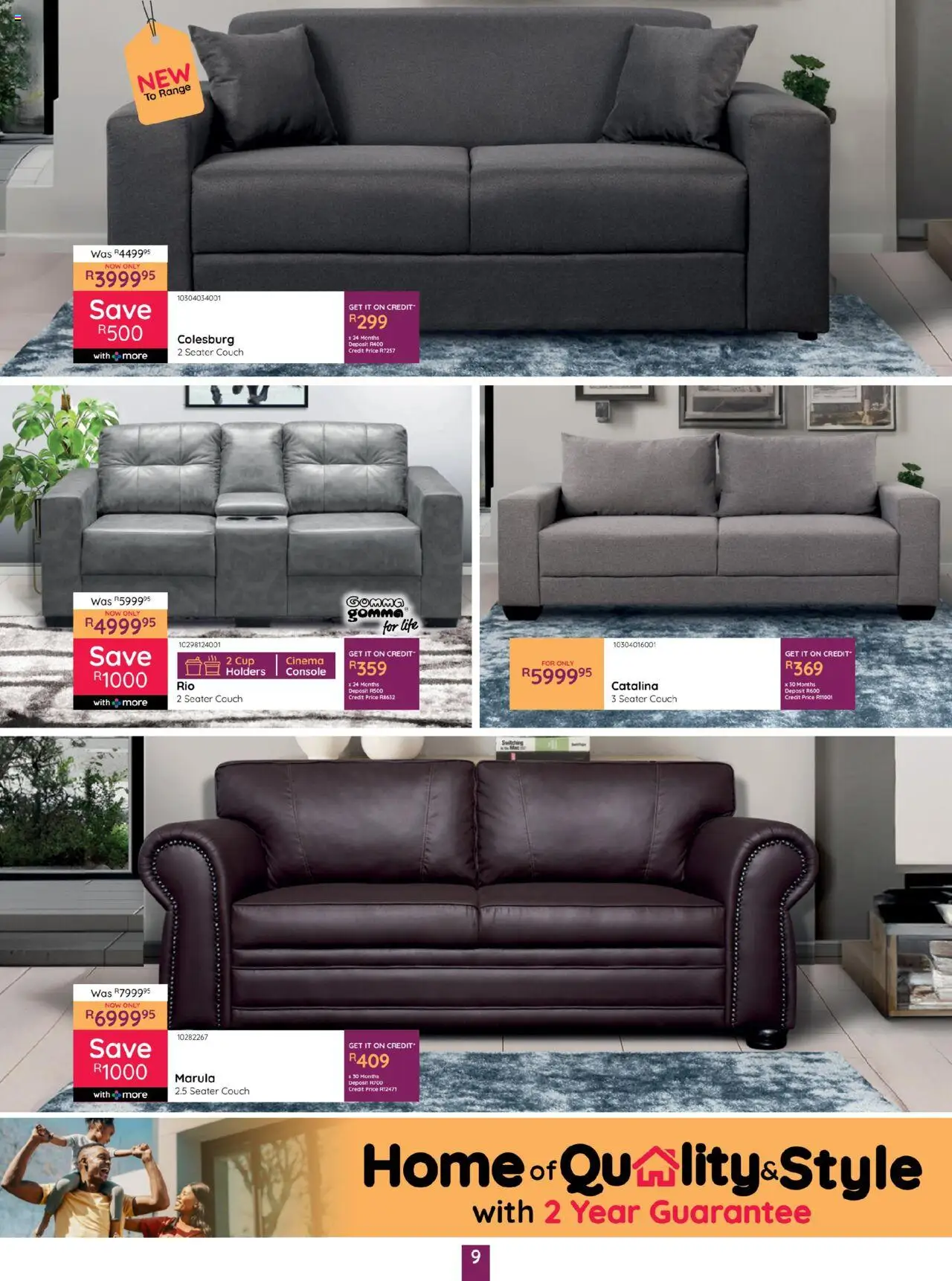New Bradlows catalogue – valid from 16.10.2025 | Page: 9 | Products: Seater, Couch