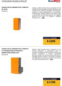 Anteprima del volantino Eurobrico Caldaie catalogo valido a partire dal 23.07.2025 | Pagina: 6 | Prodotti: Pellet, Caldaia