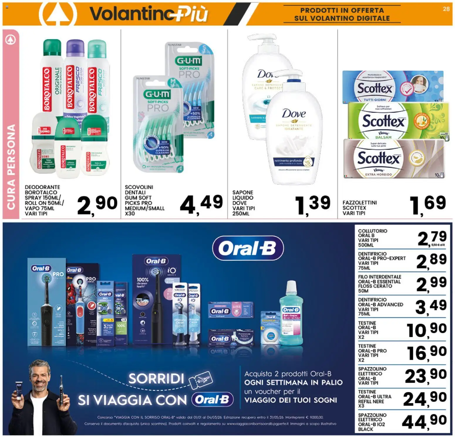 Volantino Interspar del 29.01.2026 | Pagina: 32 | Prodotti: Sapone, Deodorante, Spazzolino, Spazzolino elettrico