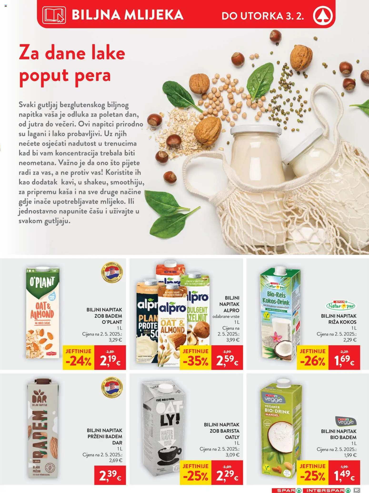 Spar katalog | vrijedi od 28.01.2026 | Stranica: 15 | Proizvodi: Riža, Alpro, Badem