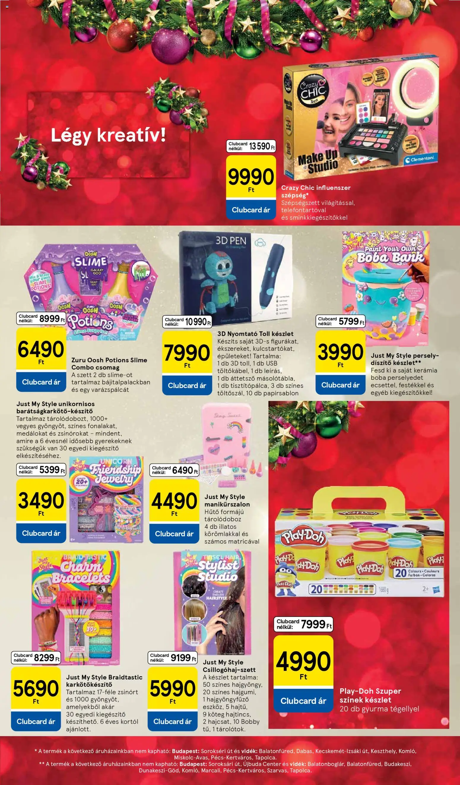 Tesco akciós ujság - amely érvényes a következő dátumtól: 29.10.2025 | Oldal: 13 | Termékek: Nyomtató, USB, Gyurma, Tárolódoboz