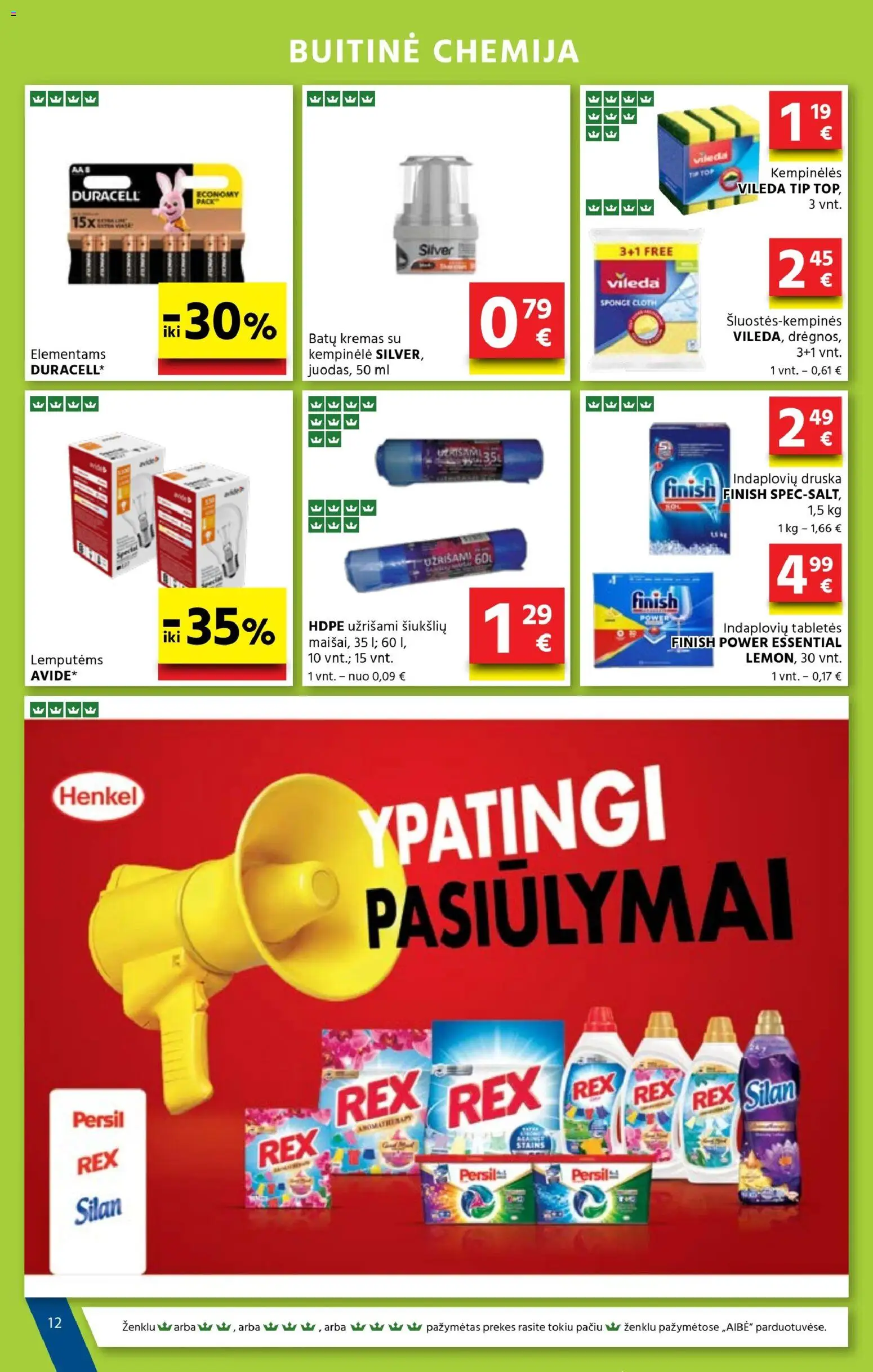 AIBE akcijos nuo 30.10.2025 | Puslapis: 12 | Prekių: Kremas, Druska
