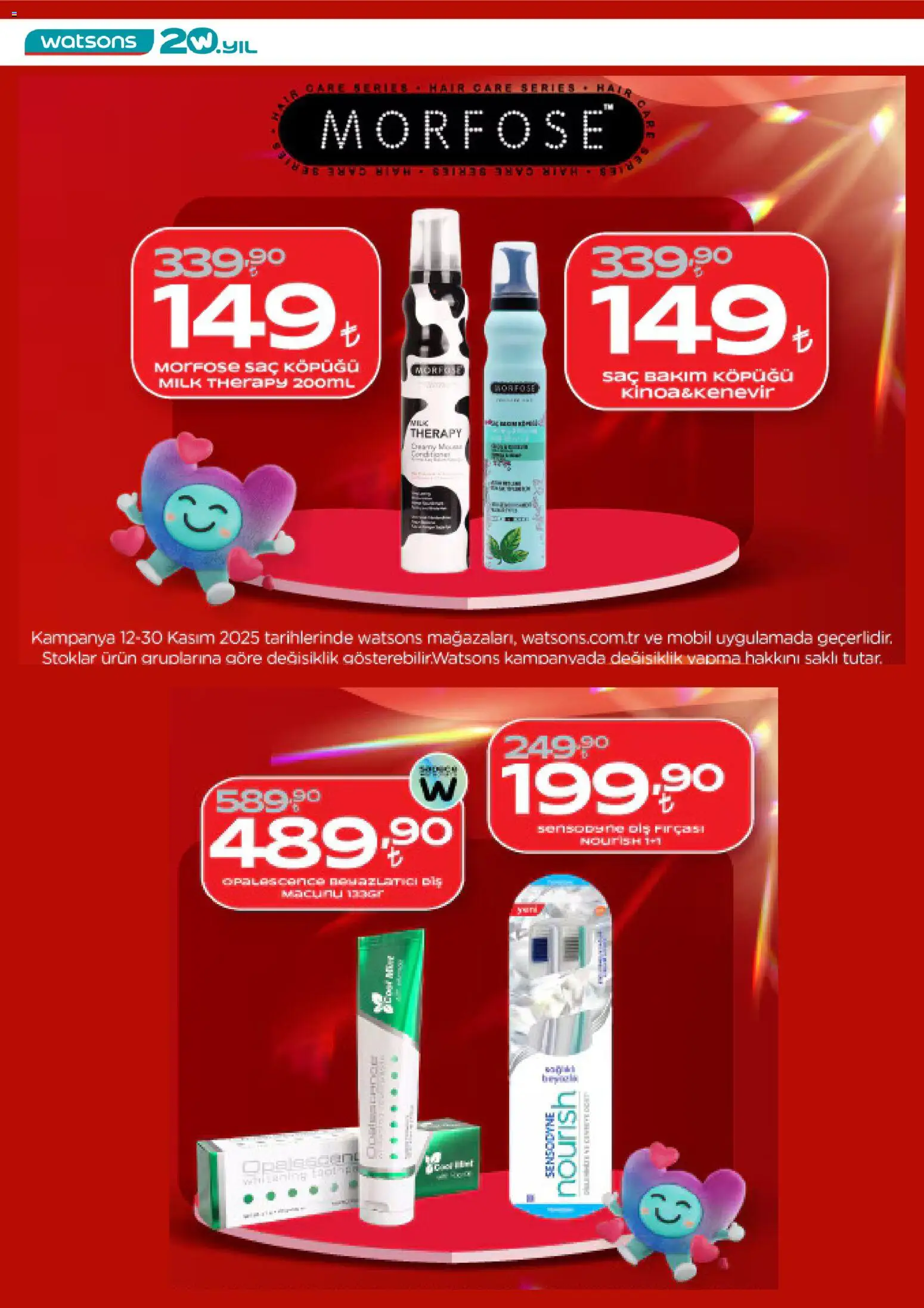 Watsons Black Friday - 12.11.2025 tarihinden itibaren geçerlidir | Sayfa: 7 | Ürünler: Diş macunu