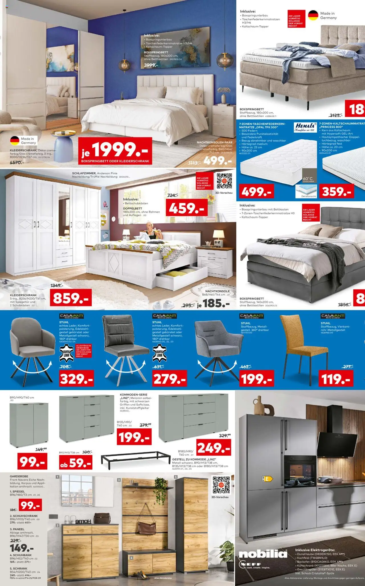 Porta!Prospekt Belgien - gültig ab dem 27.07.2025 | Seite: 2 | Produkte: Neff, Boxspringbett, Doppelbett, Backofen