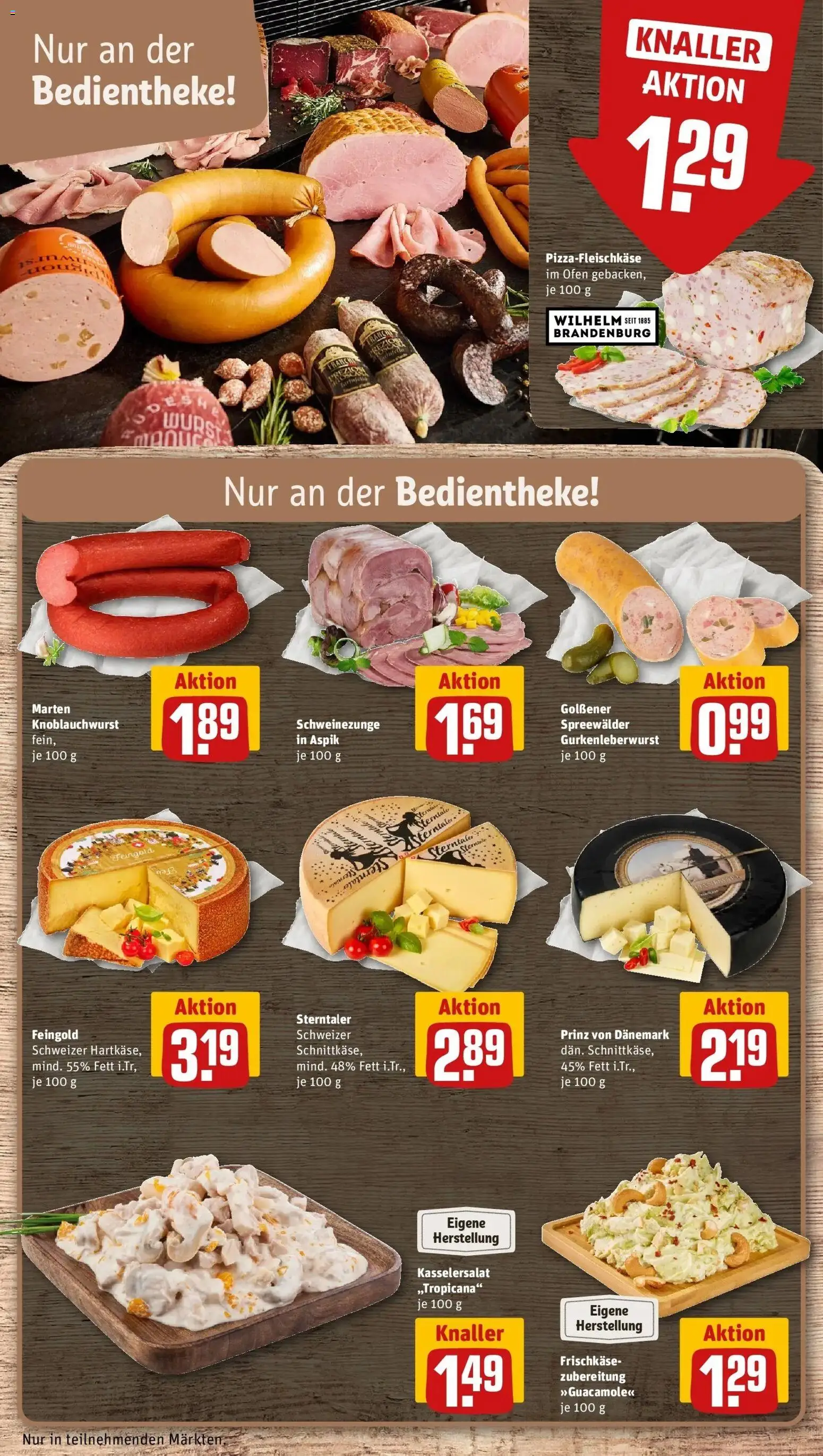 Rewe prospekt Königs Wusterhausen / Niederlehme	 – gültig ab 16.02.2026 | Seite: 15 | Produkte: Ofen, Wurst, Frischkase