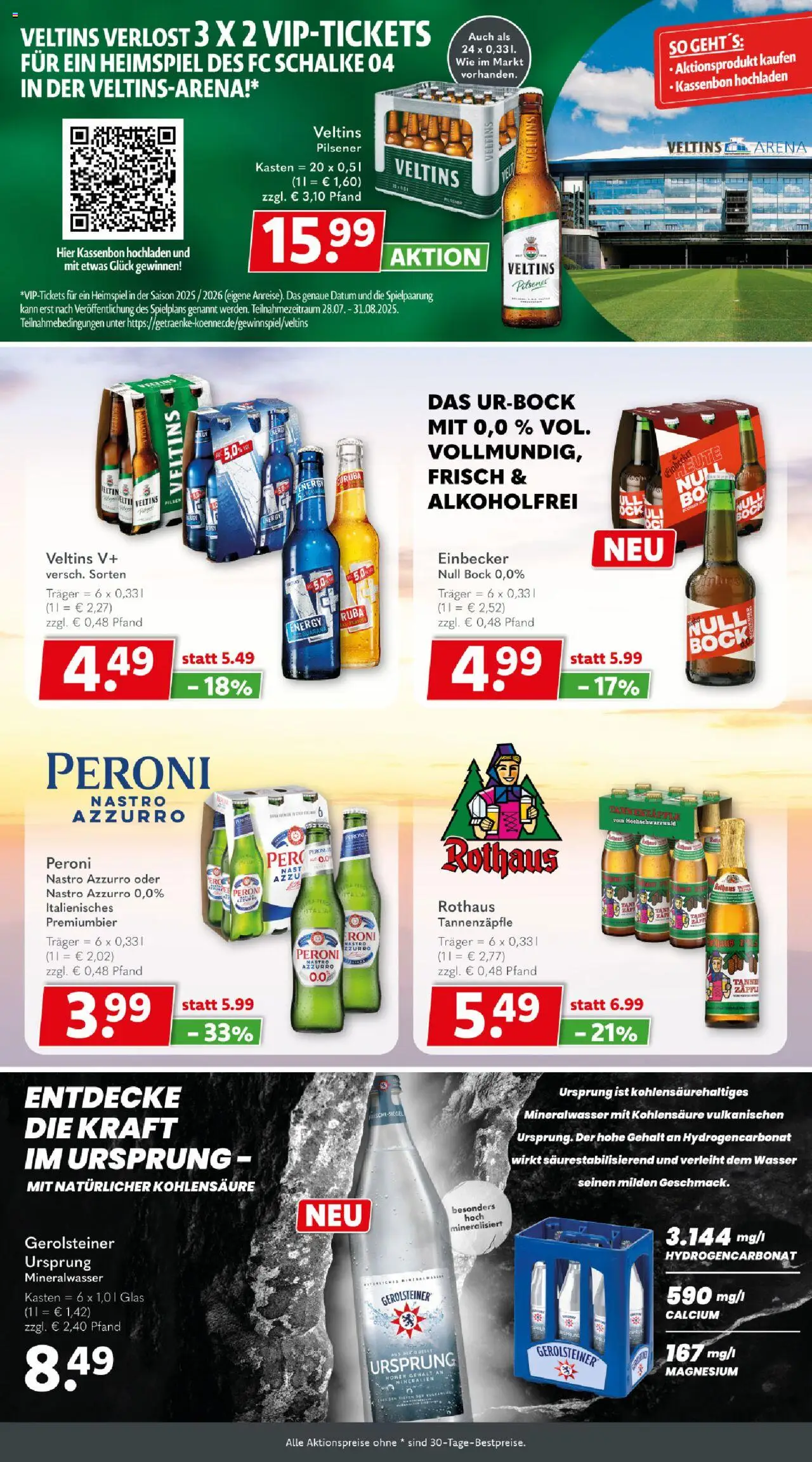 Getränkeland Prospekt 	 - gültig ab dem 18.08.2025 | Seite: 4 | Produkte: Energy, Wasser, Veltins, Gerolsteiner