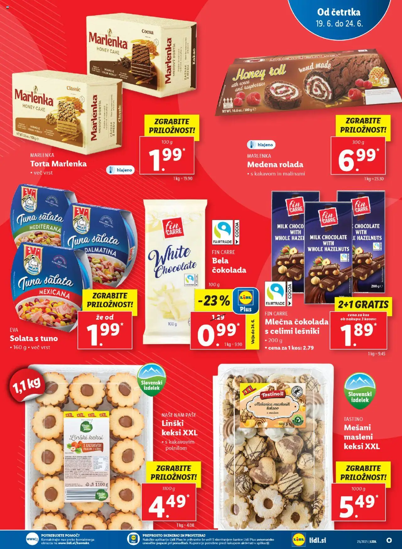Lidl katalog │ velja od 19.06.2025 | Stran: 15 | Izdelki: Tuna, Kos, Rolada, Solata