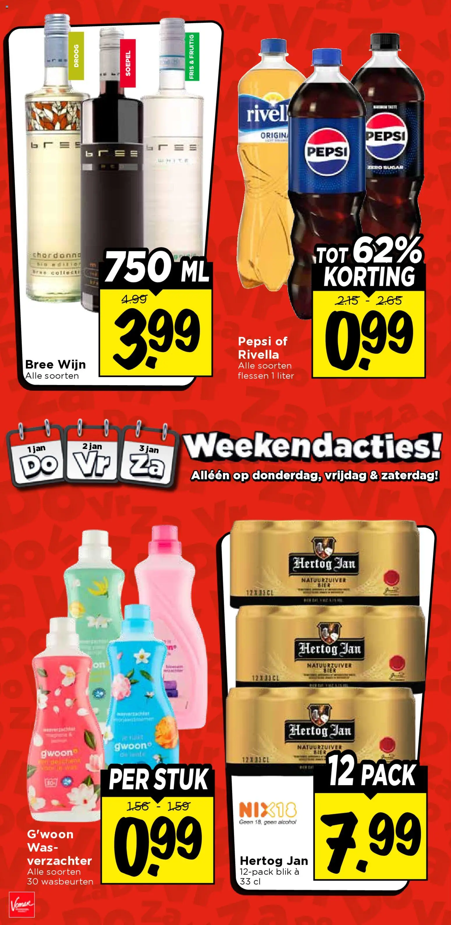 {H1} | Pagina: 36 | Producten: Bier, Pepsi, Was, Alcohol