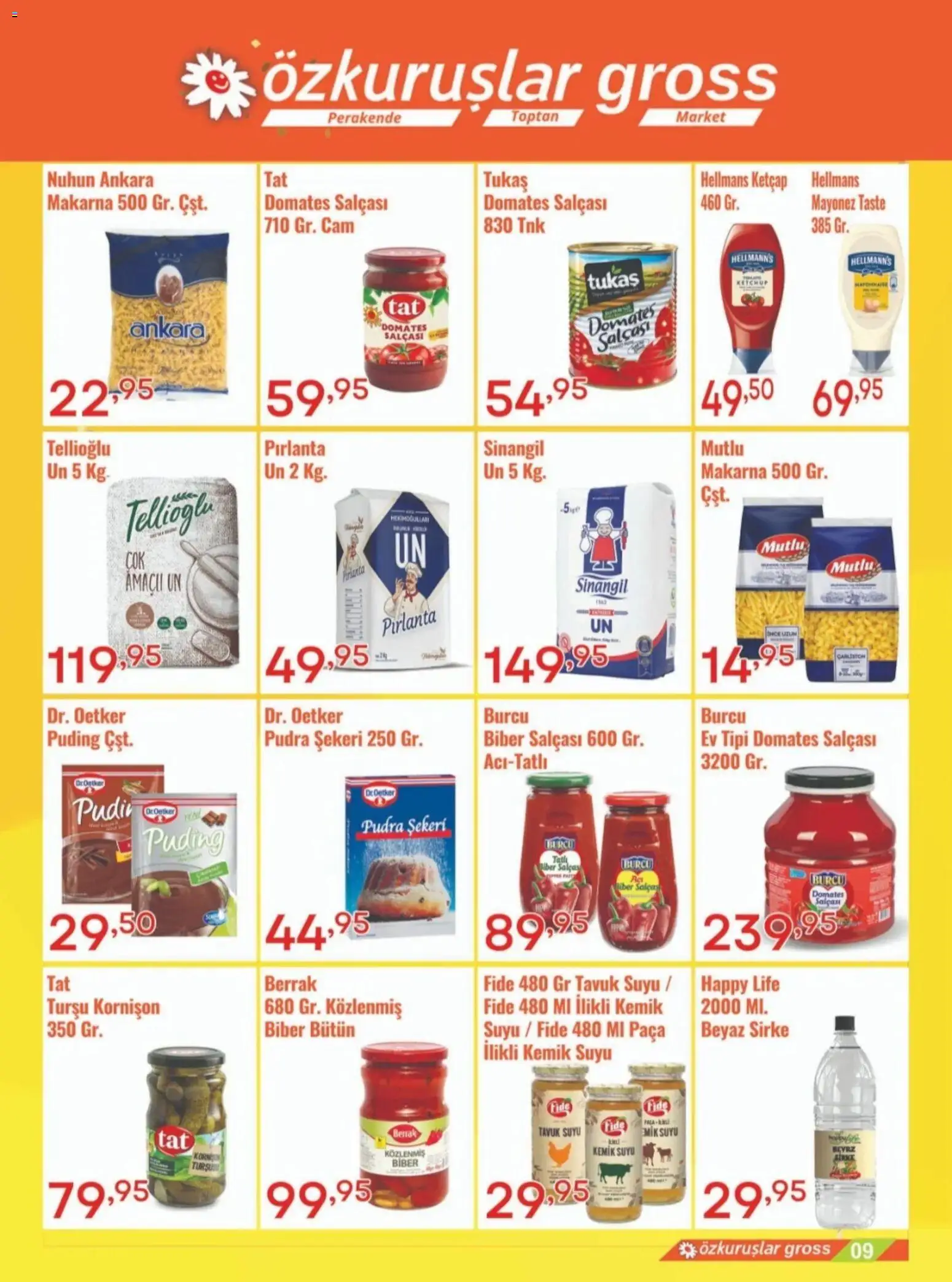 Özkuruşlar Katalog - 03.04.2026 tarihinden itibaren geçerlidir | Sayfa: 7 | Ürünler: Kemik suyu, Sirke, Makarna, Biber