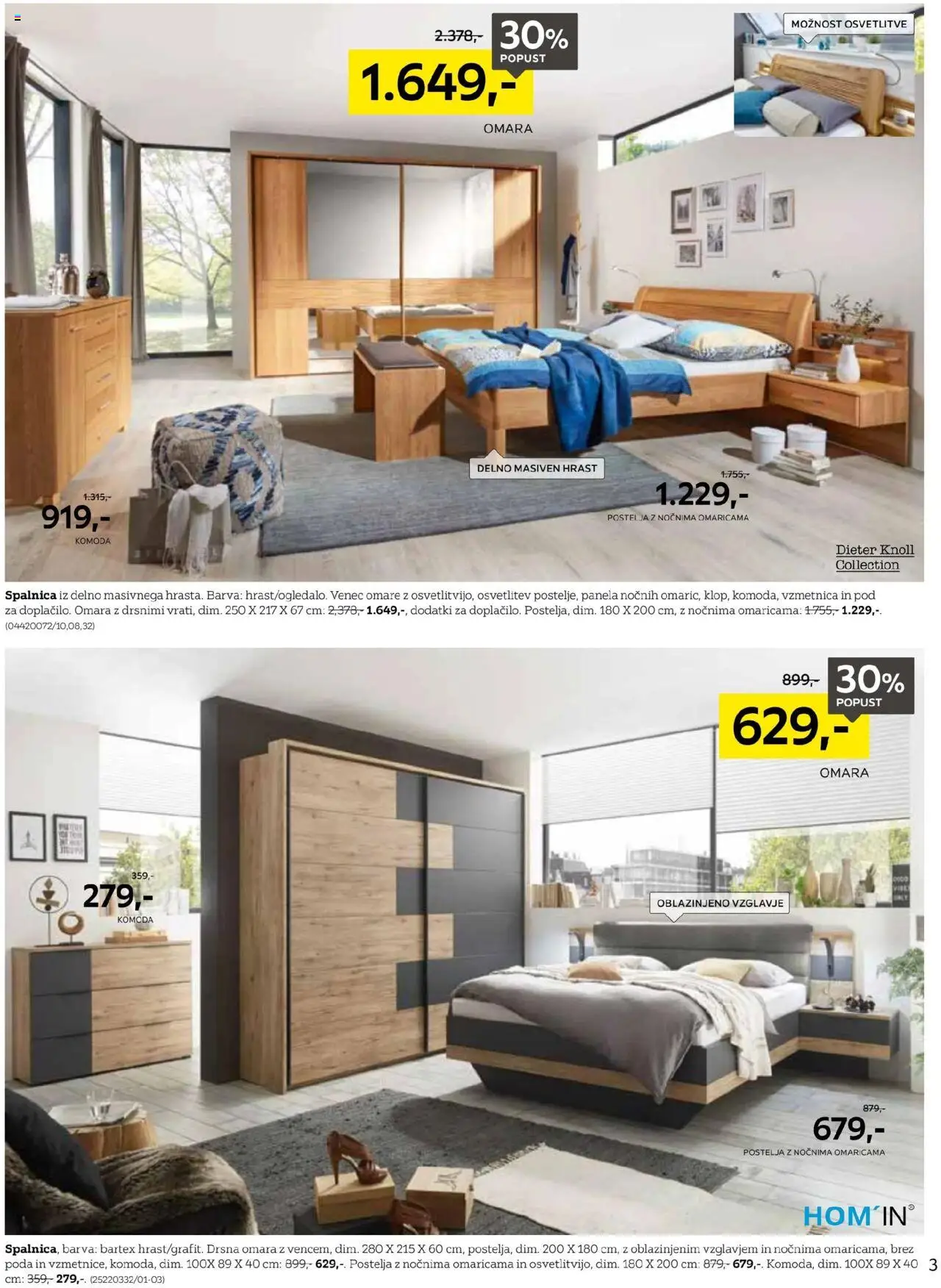 XXXL Lesnina katalog naj vaše sanje postanejo resničnost │ velja od 19.08.2025 | Stran: 3 | Izdelki: Postelja, Vzmetnica, Omara, Barva