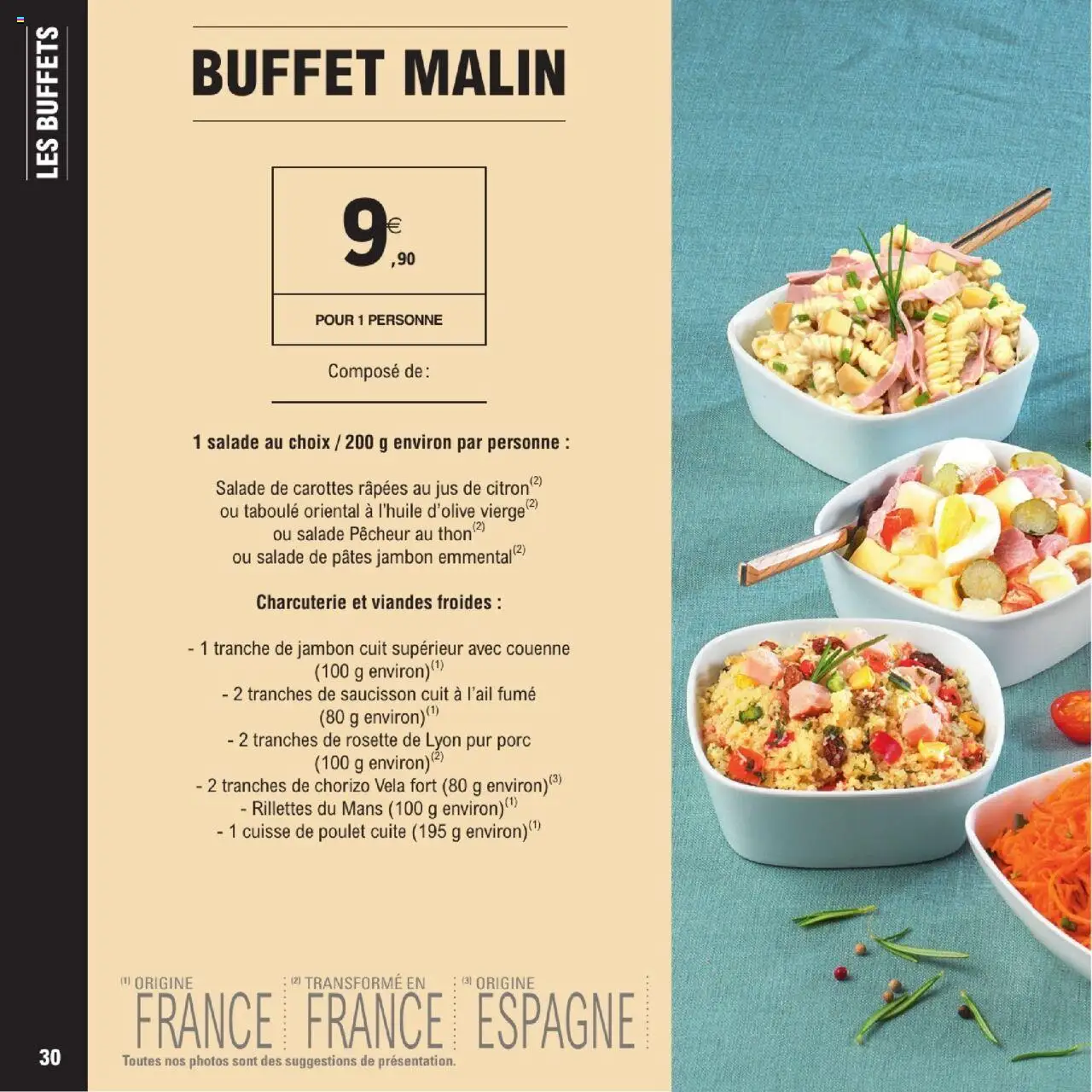  | Page: 30 | Produits: Carottes, Saucisson, Jambon, Cuisse de poulet