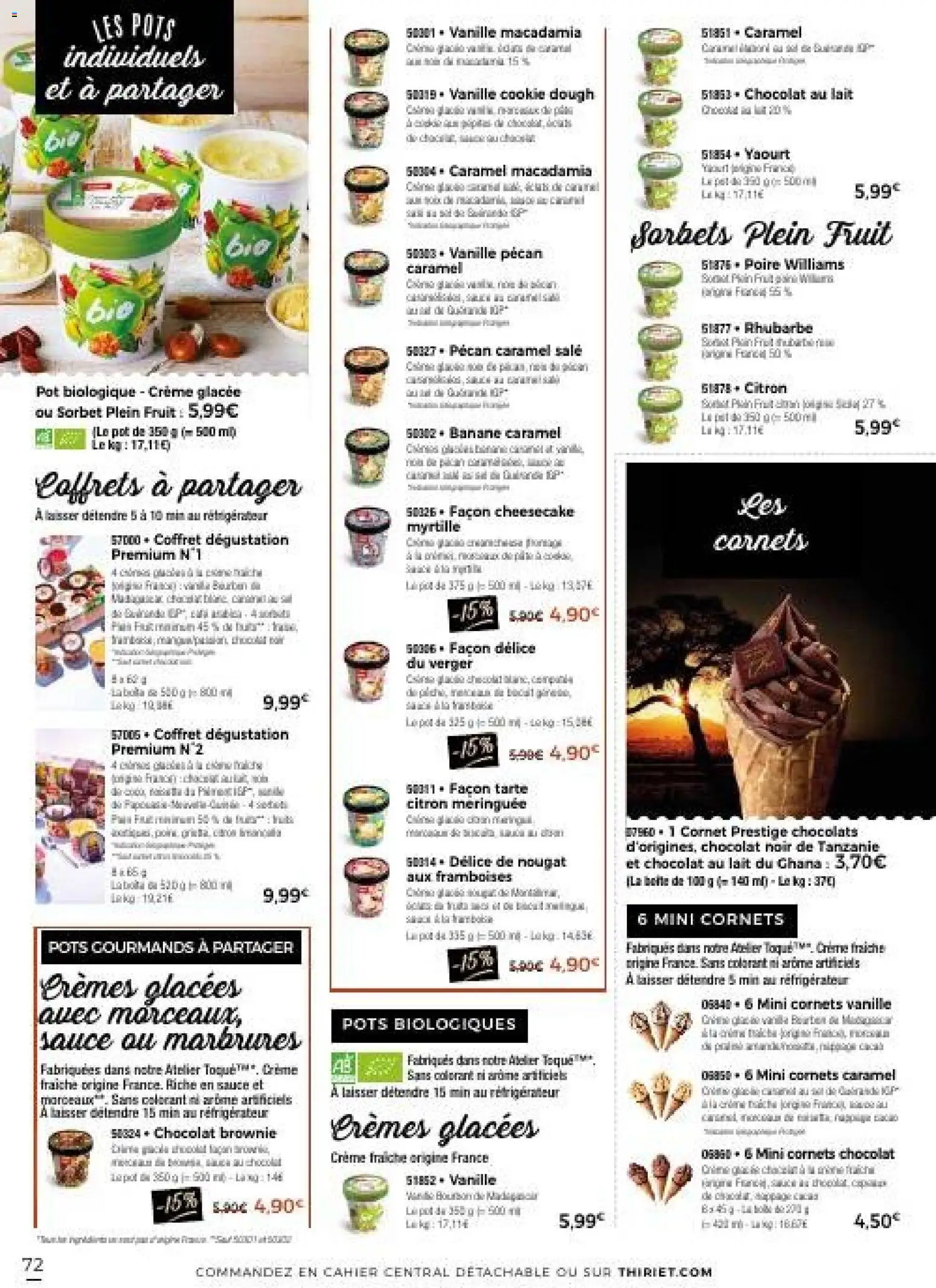 {H1} | Page: 72 | Produits: Réfrigérateur, Nougat, Crème fraiche, Crème