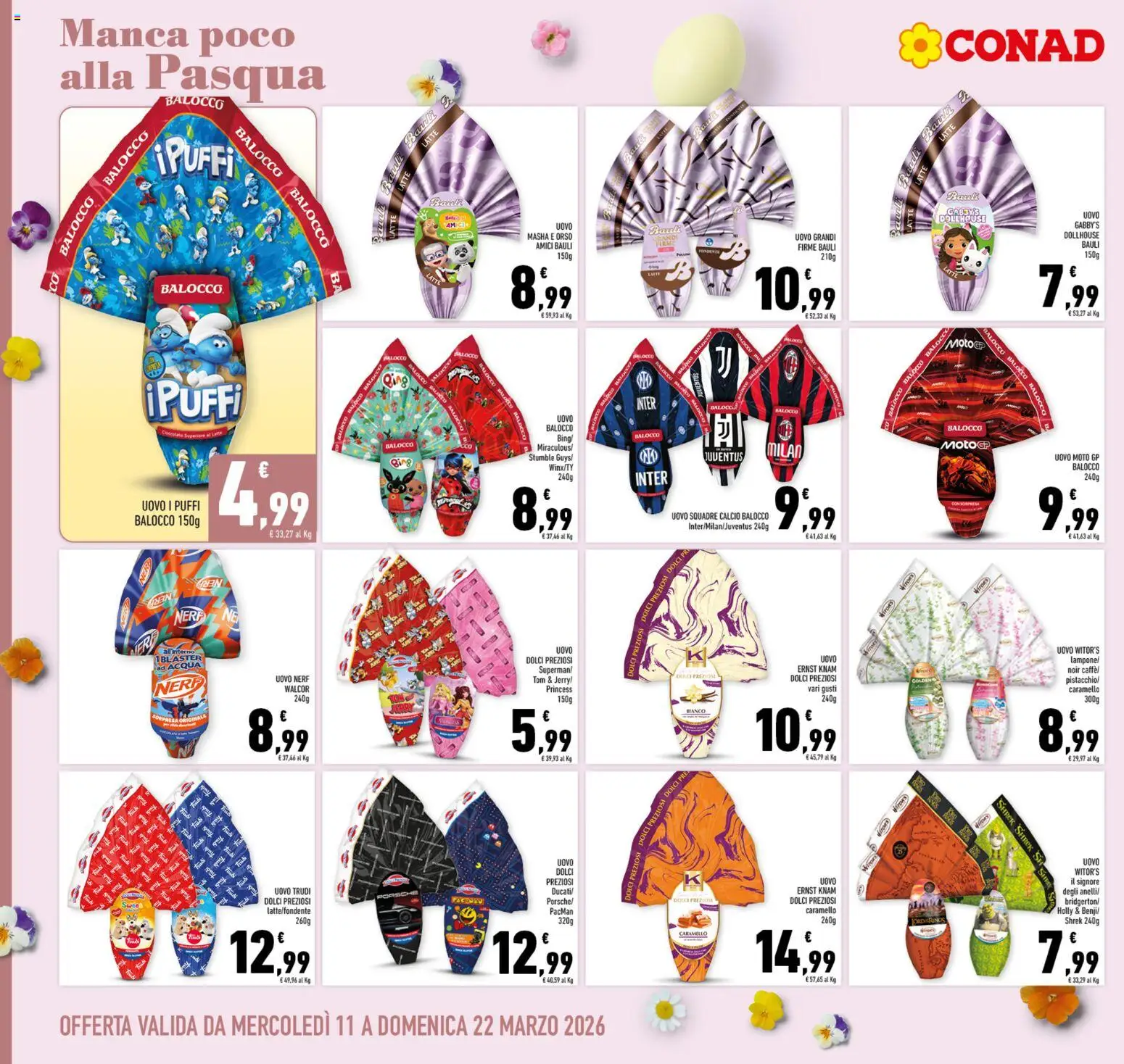 Volantino Conad del 11.03.2026 | Pagina: 10 | Prodotti: Caffè, Acqua, Latte, The