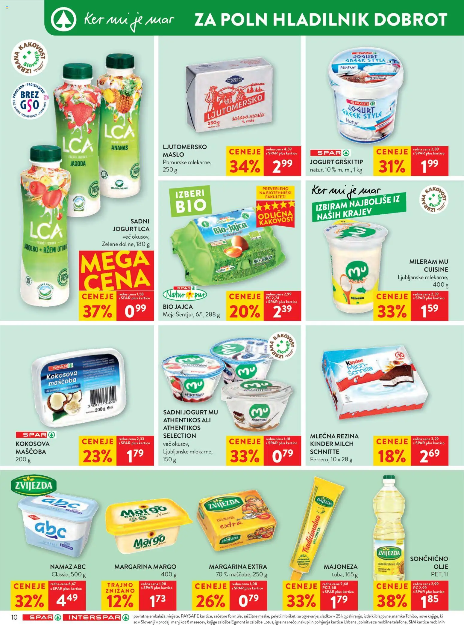 Novi Spar katalog ponudbe – veljaven od 04.02.2026 | Stran: 16 | Izdelki: Hladilnik, Mlečna rezina, Jogurt, Sladkor