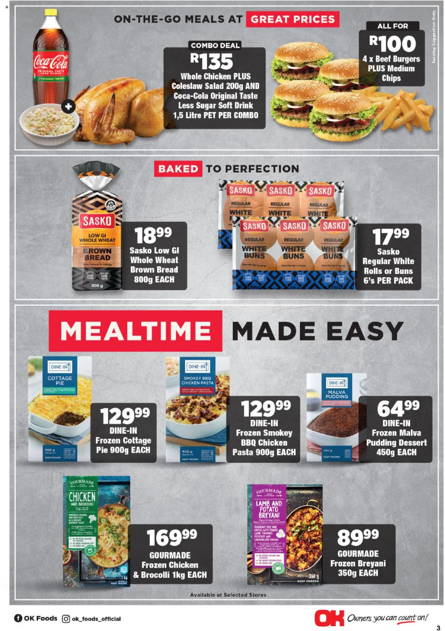 New OK Foods catalogue – valid from 25.11.2025 | Page: 3 | Products: Rice, Beef, Chips, Sugar
