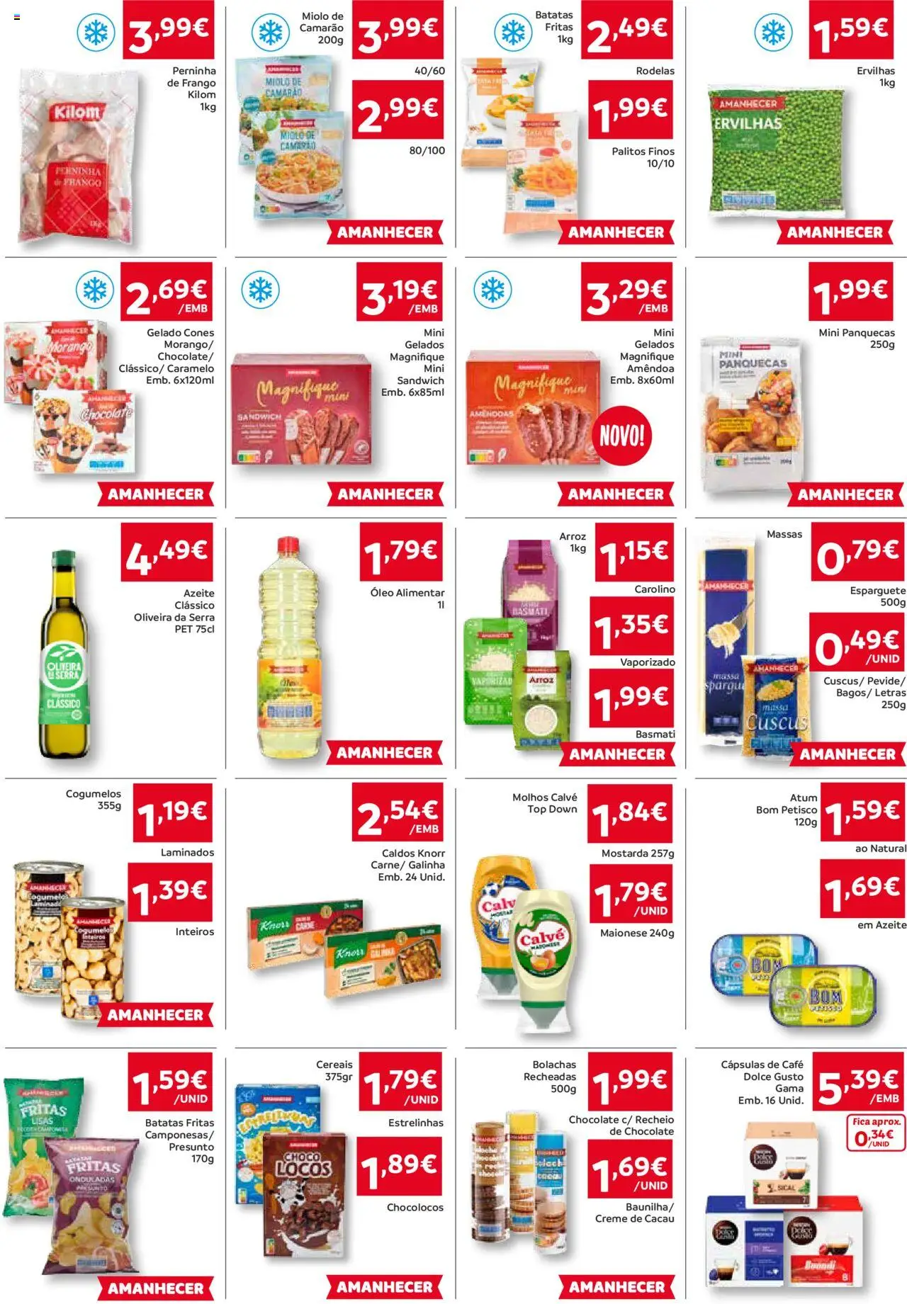 Amanhecer Folheto Madeira │ válido de 21.08.2025 | Página: 3 | Produtos: Azeite, Óleo, Carne, Dolce gusto