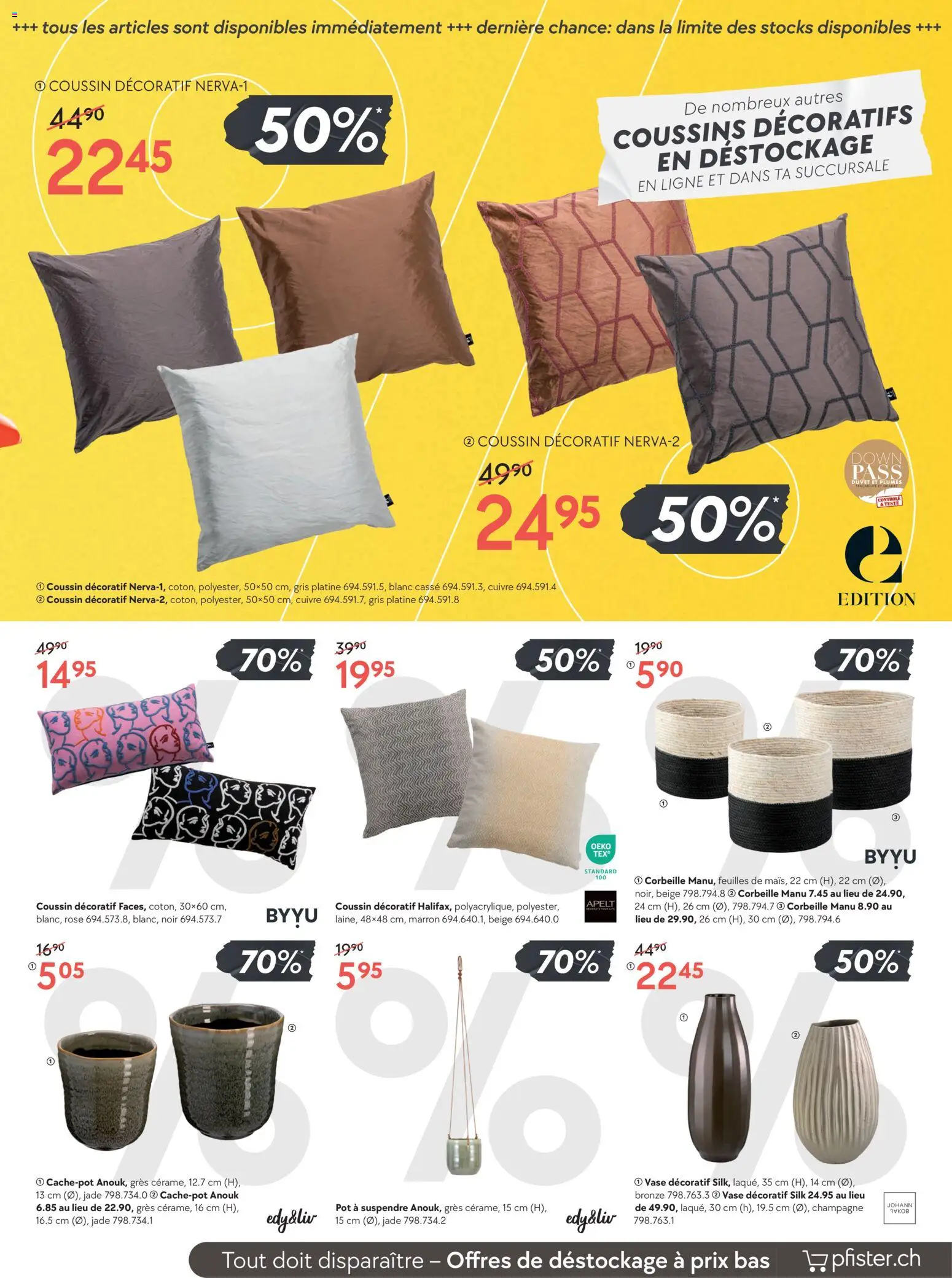 Pfister Aktionen FR – gültig ab 27.01.2026 | Seite: 13 | Produkte: Vase