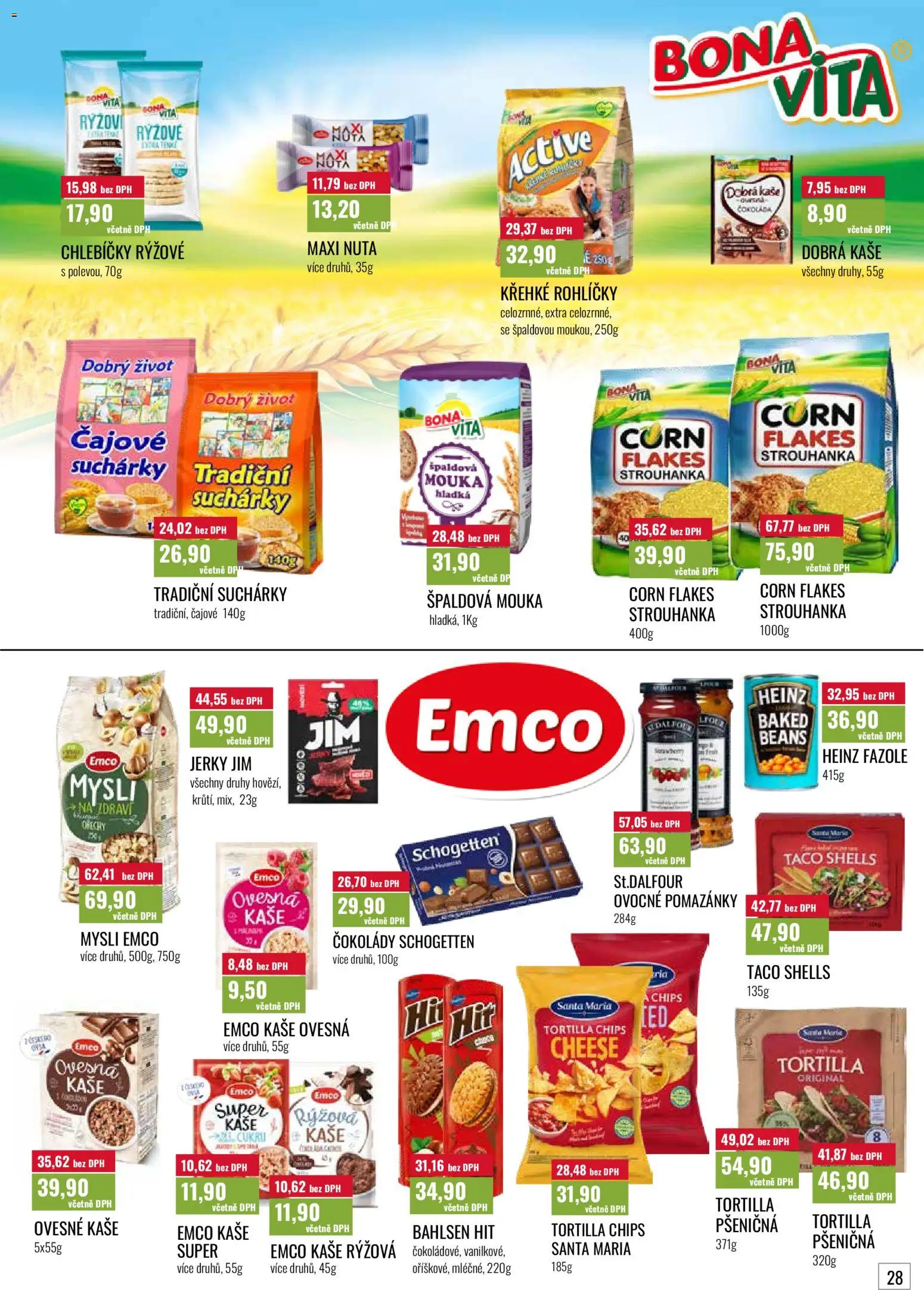 Ratio leták od 01.03.2026 | Strana: 28 | Produkty: Schogetten, Heinz fazole, Mysli, Jerky