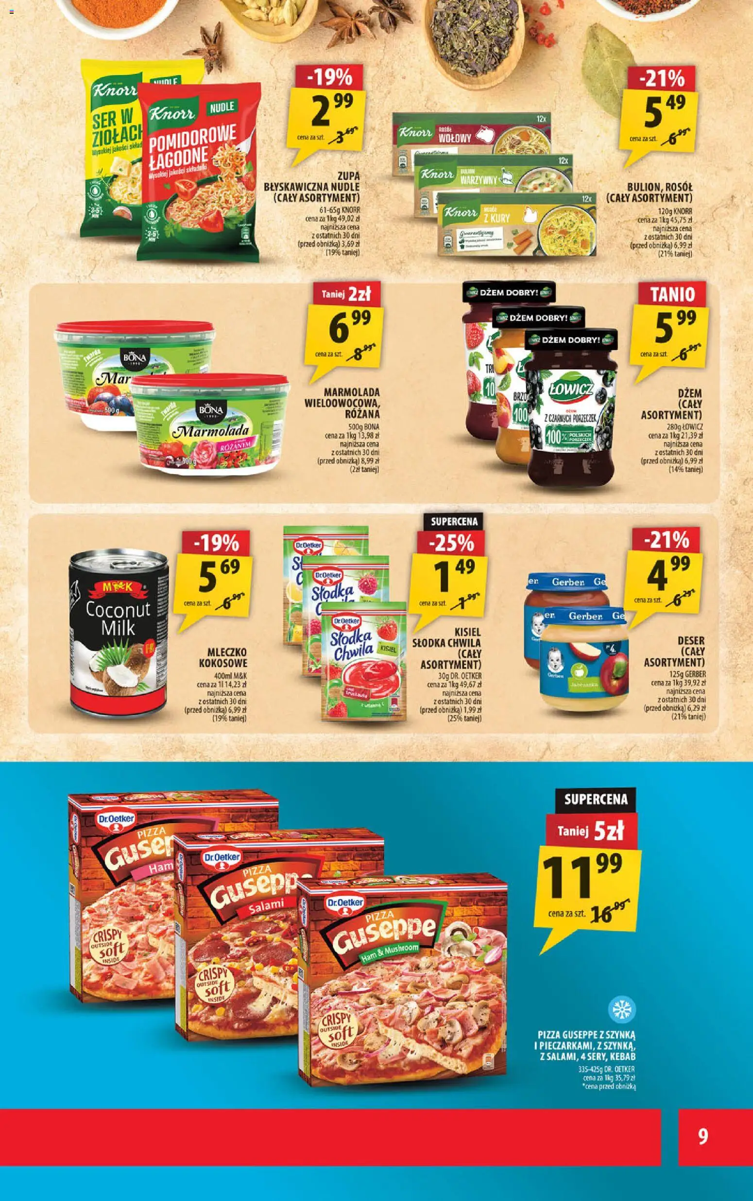 Arhelan Gazetka od 30.01.2026 | Strona: 9 | Produkty: Szynka, Zupa, Ser, Salami