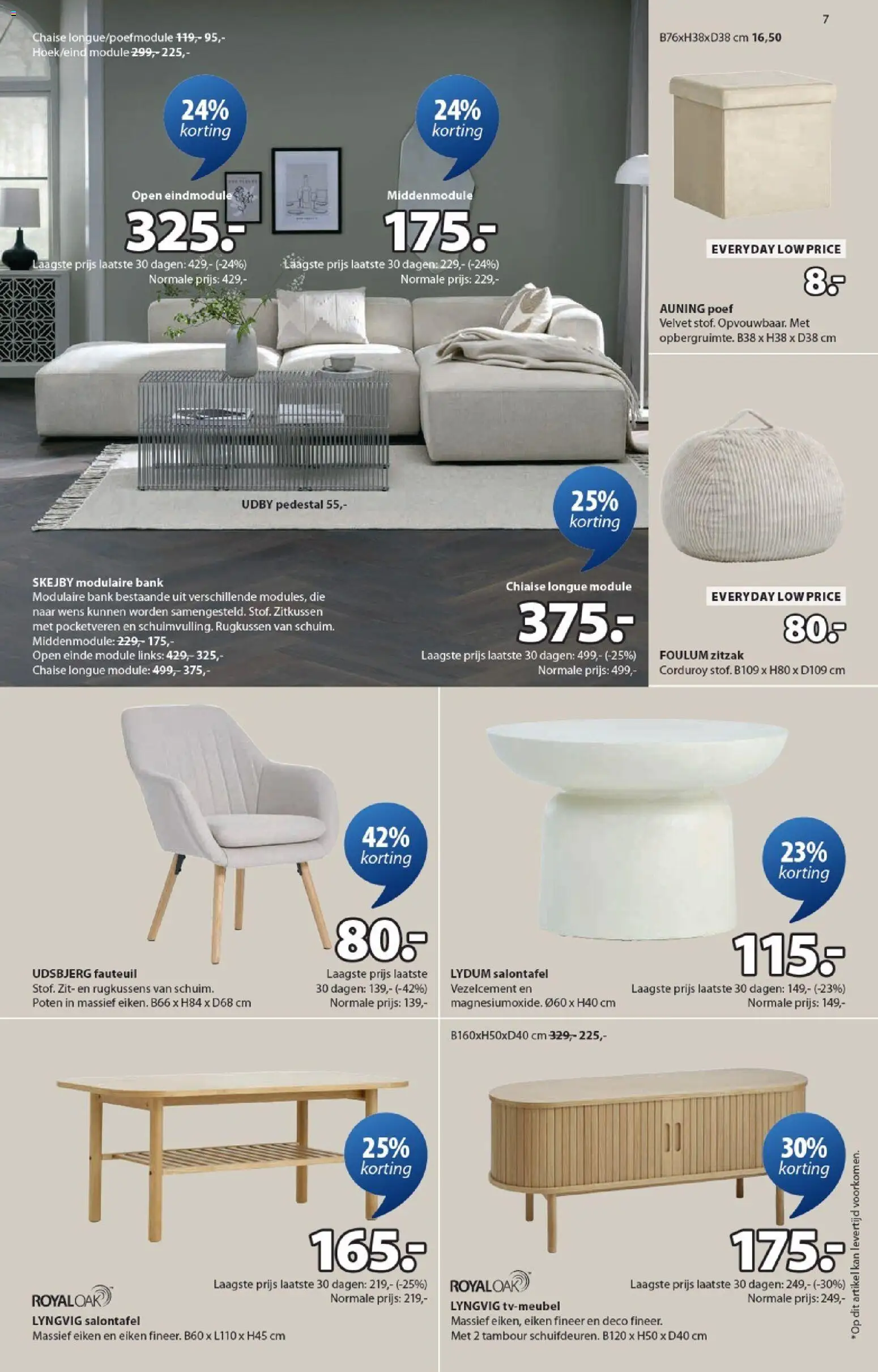 {H1} | Pagina: 7 | Producten: Fauteuil, Bank, Kan