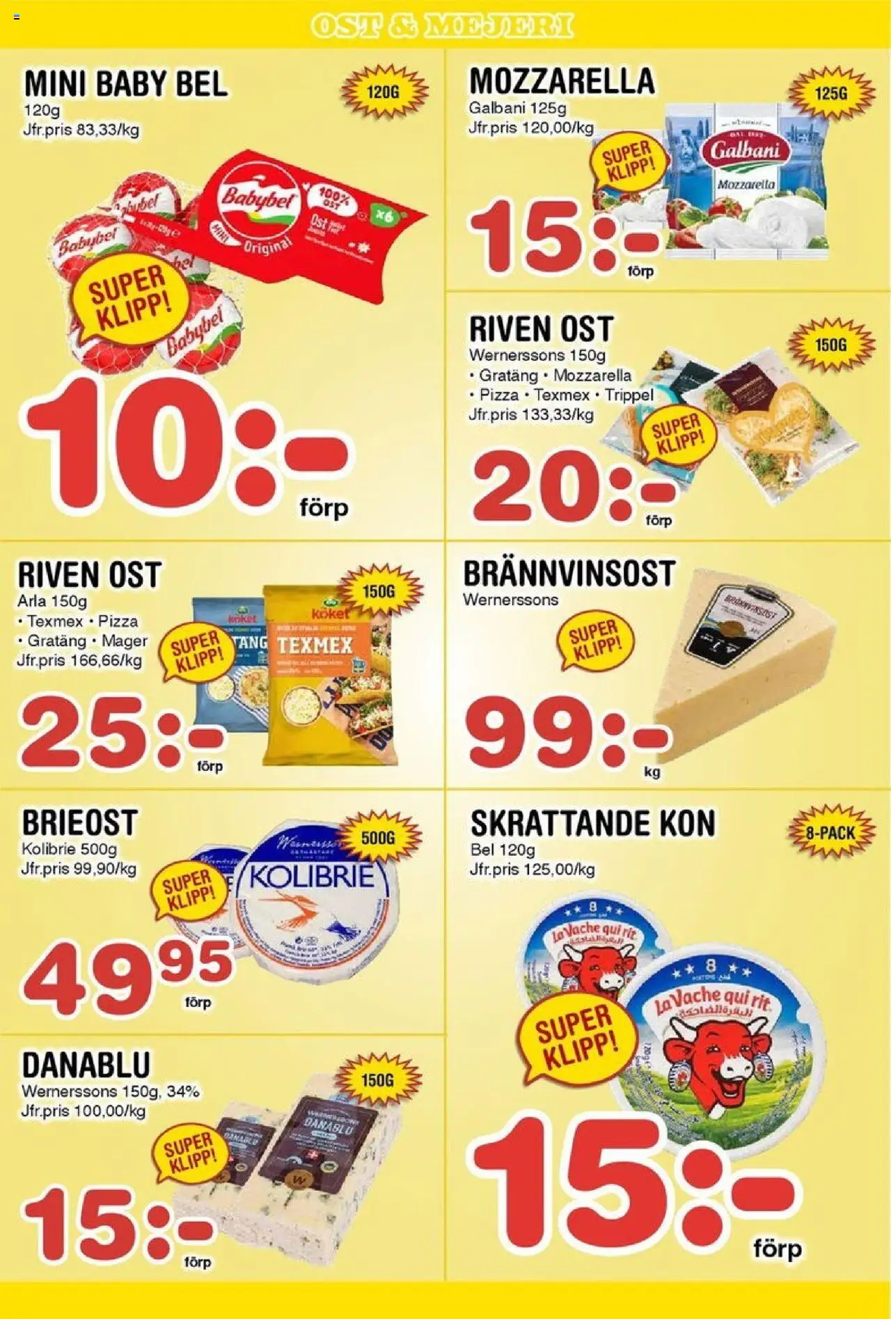 Nya Pulsen reklamblad aktuell från 06.10.2025 | Sida: 7 | Produkter: Brieost, Riven ost, Ost