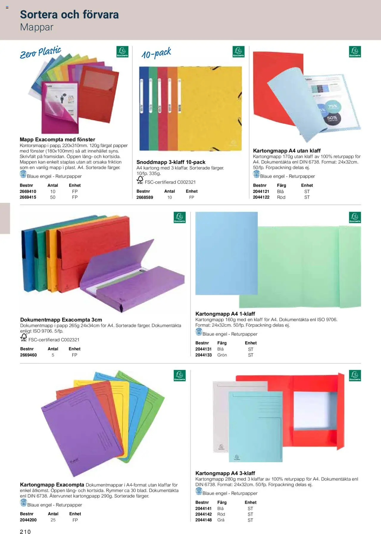 Office Depot reklamblad aktuell från 15.02.2024 | Sida: 212 | Produkter: Papper, Kartong, Mapp