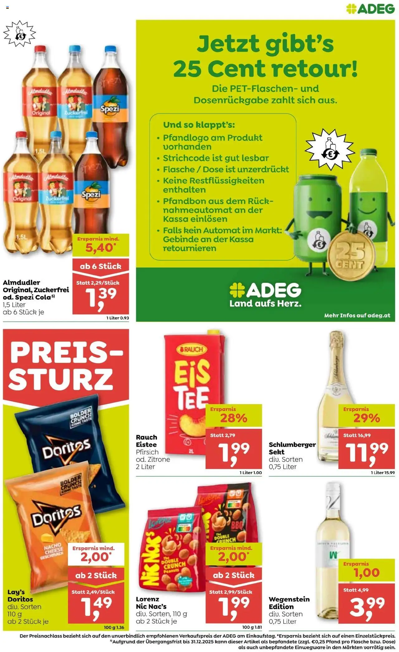 ADEG Vorarlberg gültig ab 31.07.2025 | Seite: 9 | Produkte: Zitrone, Pfirsich