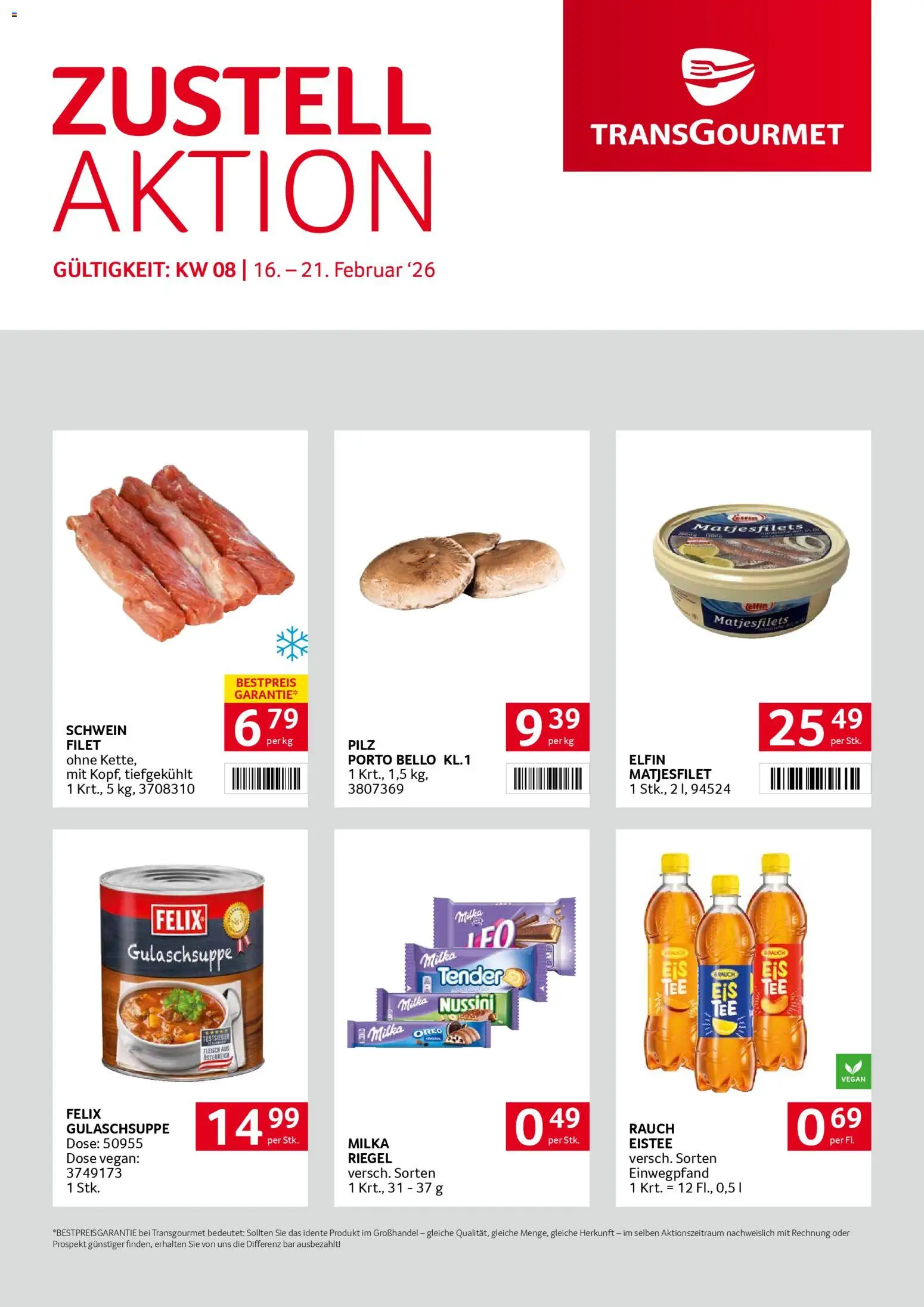 Transgourmet Zustellaktion gültig ab 16.02.2026 | Seite: 1