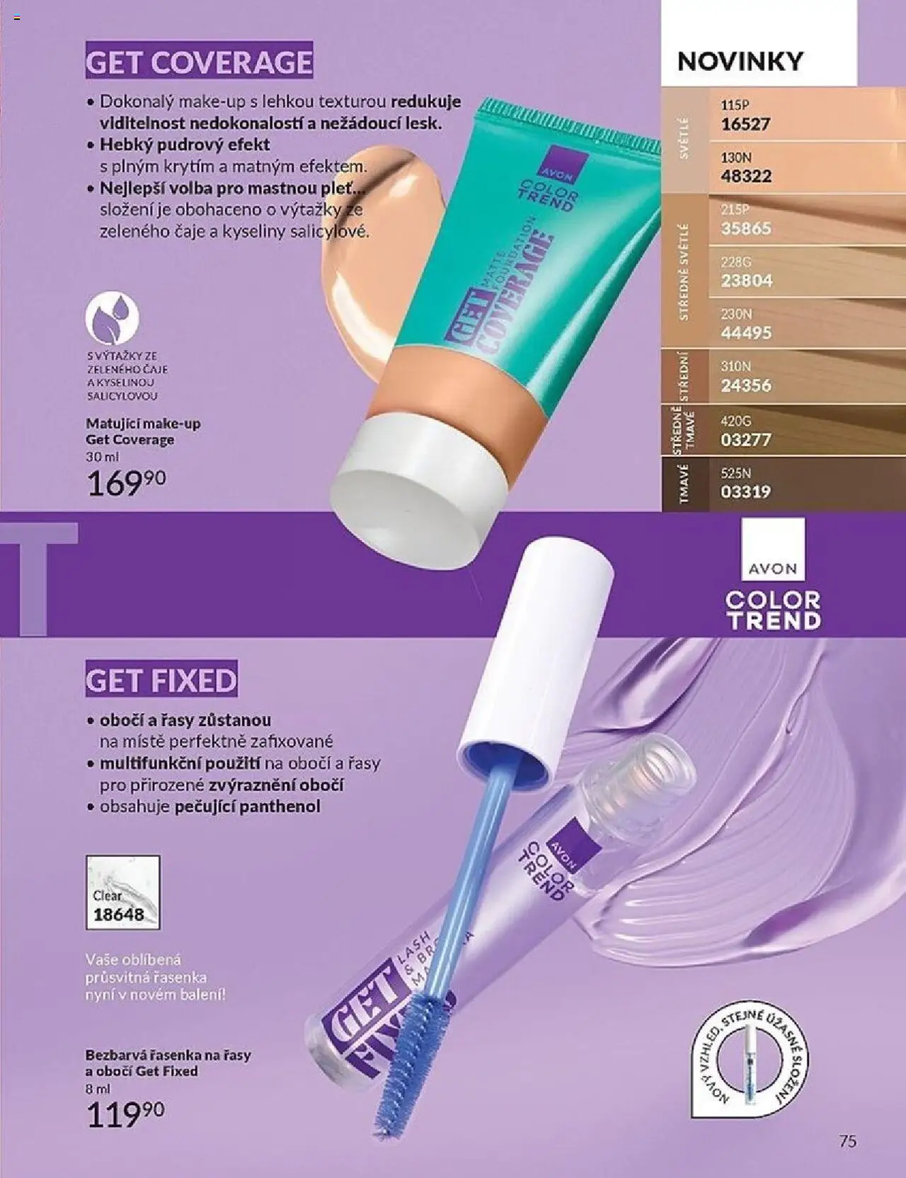 Avon katalog 10/2025 od 01.10.2025 | Strana: 75 | Produkty: Makeup, Čaje, Řasenka, Panthenol