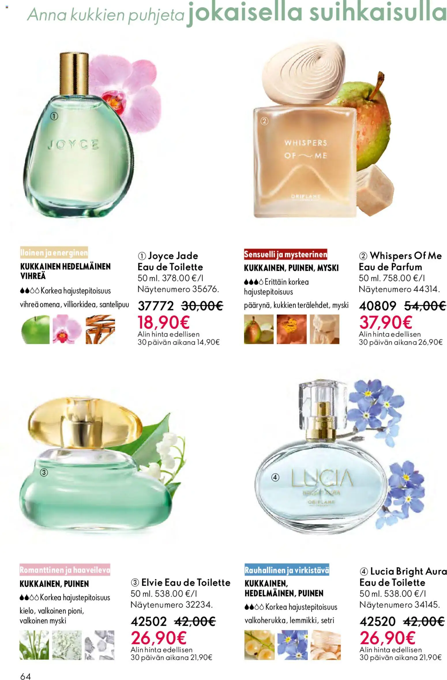 Oriflame - Esite 05 – voimassa 01.04.2026 alkaen | Sivu: 64 | Tuotteet: Eau de toilette