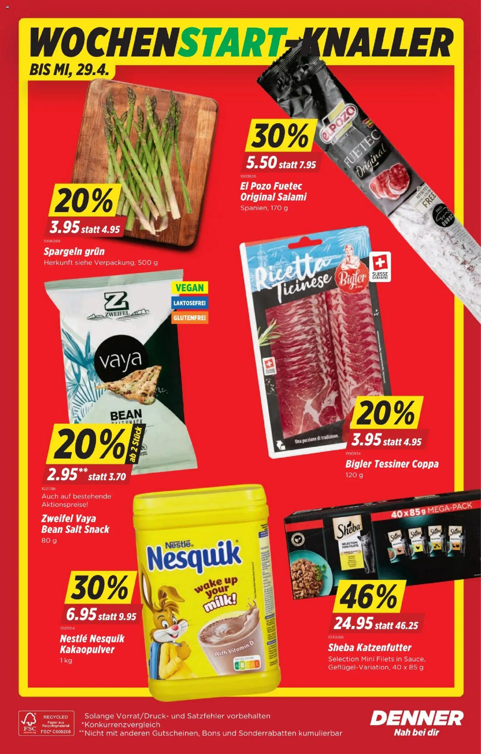 Denner aktionen – gültig ab 23.04.2026 | Seite: 22 | Produkte: Salami