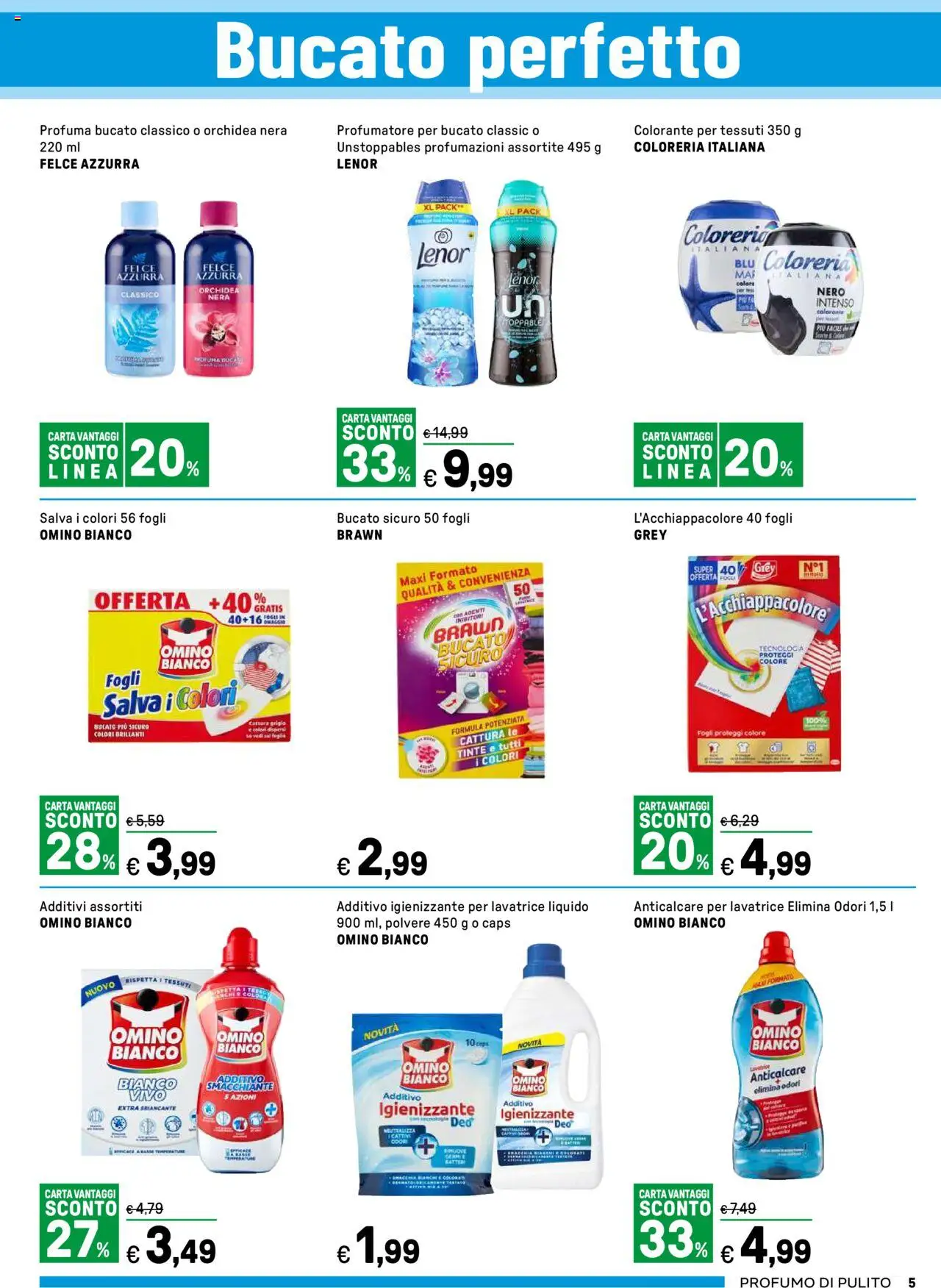 Volantino Iper del 01.09.2025 | Pagina: 5 | Prodotti: Anticalcare, Lavatrice, Orchidea