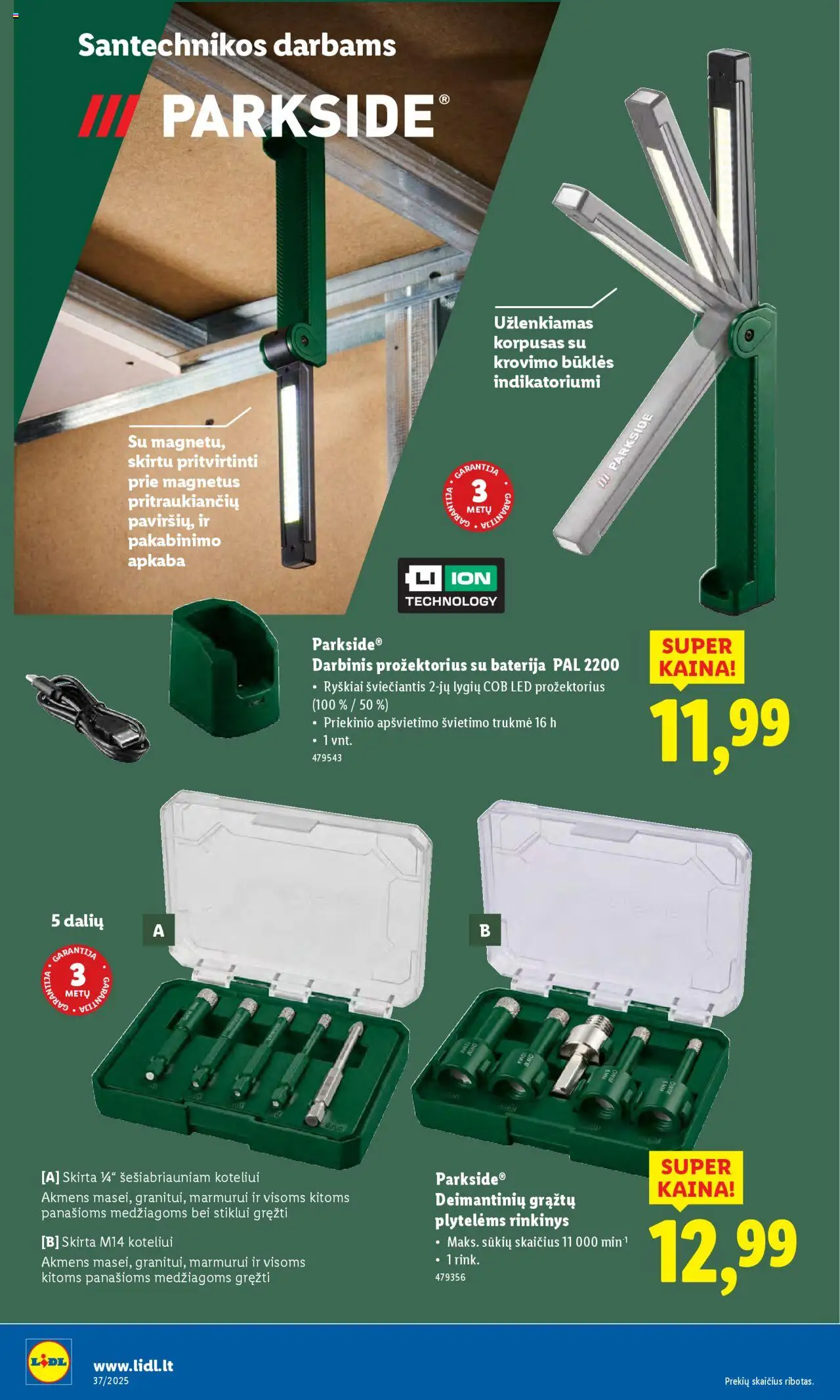 LIDL akcijos nuo 08.09.2025 | Puslapis: 30 | Prekių: Baterija