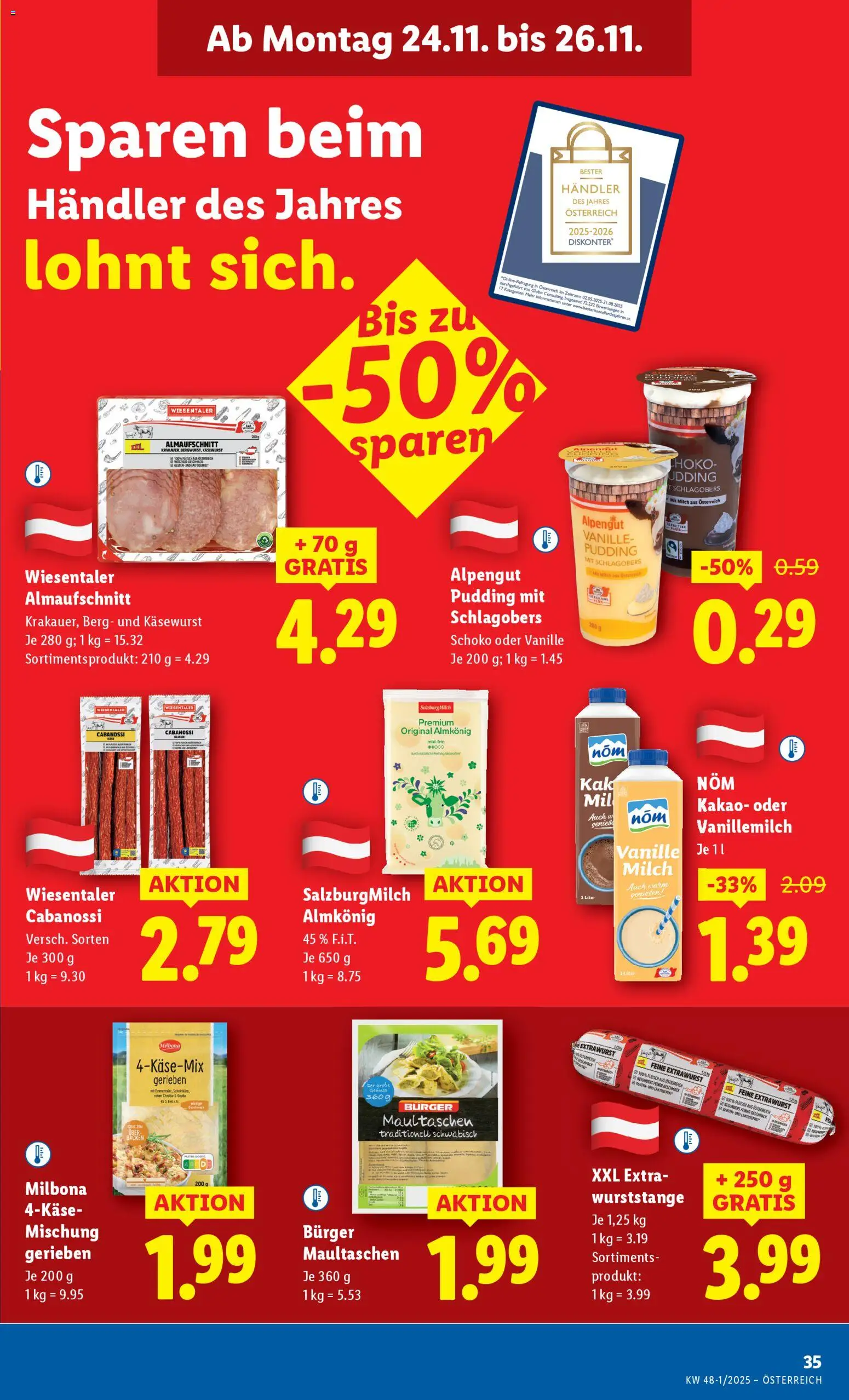 Lidl - Black Friday gültig ab 20.11.2025 | Seite: 37 | Produkte: Milch