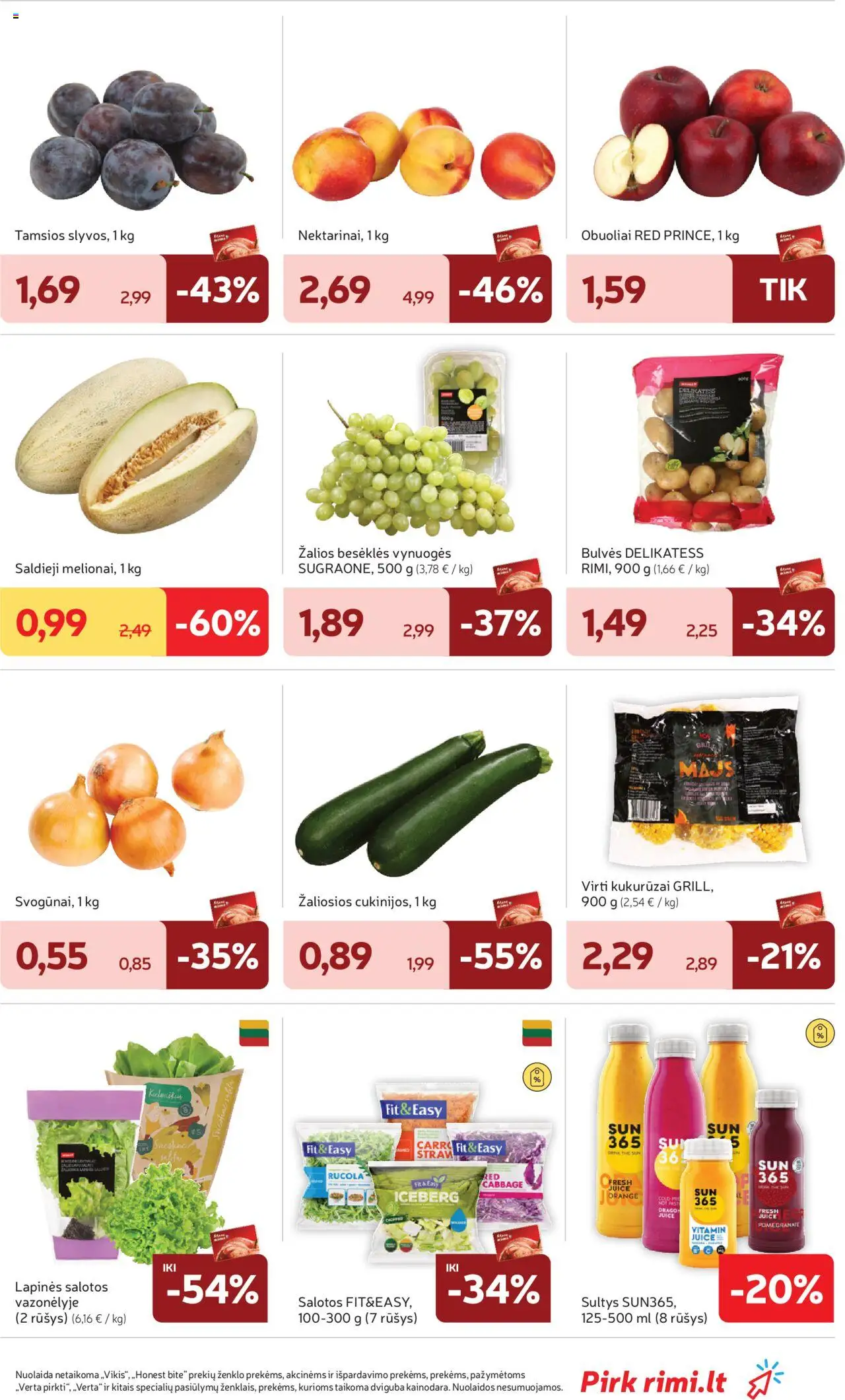Rimi leidinys│galioja nuo 12.08.2025 | Puslapis: 11 | Prekių: Salotos, Kukurūzai, Bulvės, Obuoliai