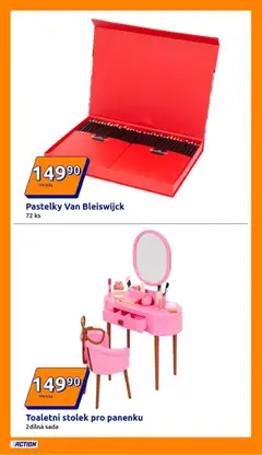 Náhled letáku Action leták od 29.10.2025 | Strana: 8 | Produkty: Pastelky, Toaletní stolek, Stolek
