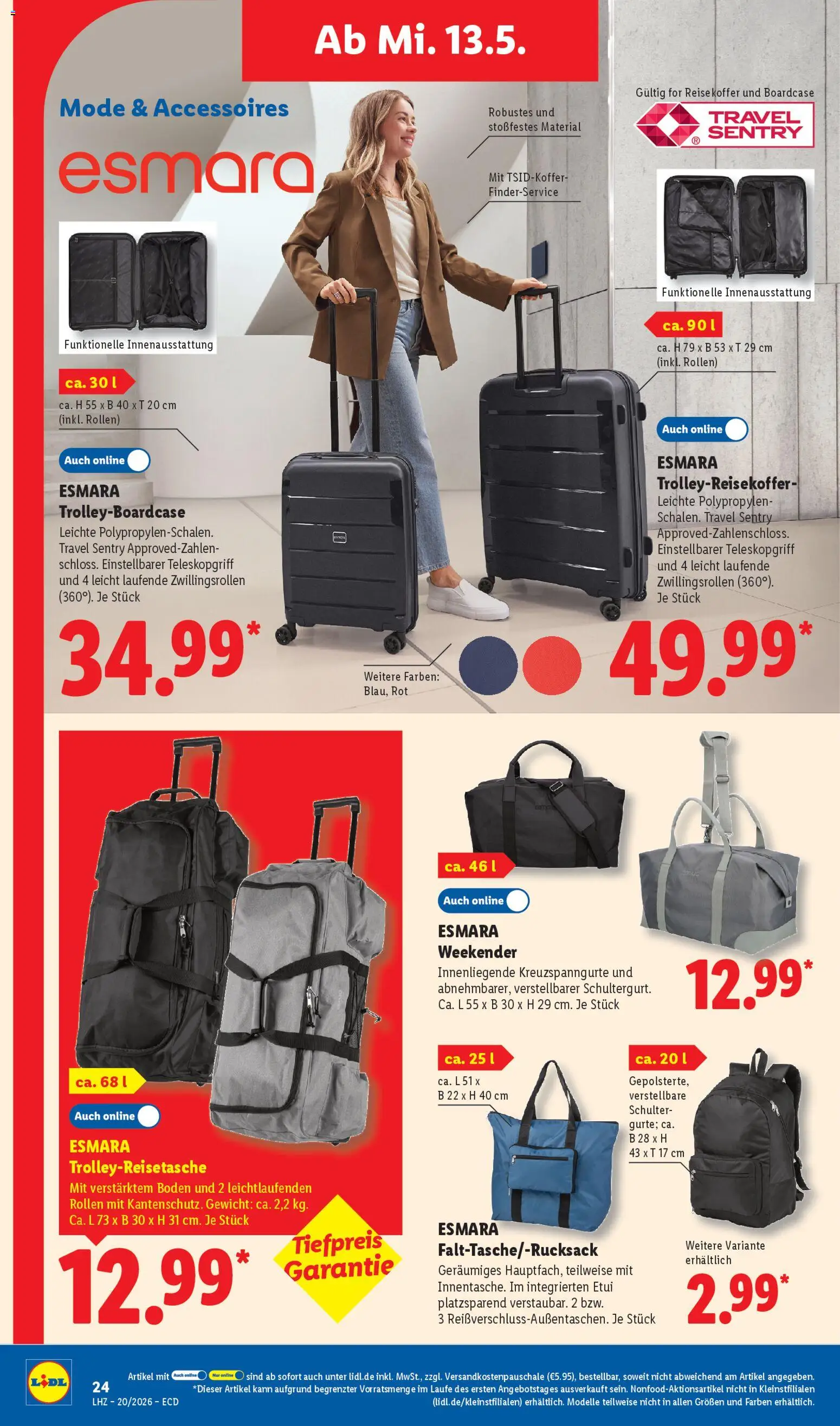 Lidl Prospekt – gültig ab 11.05.2026 | Seite: 26 | Produkte: Gewicht, Koffer