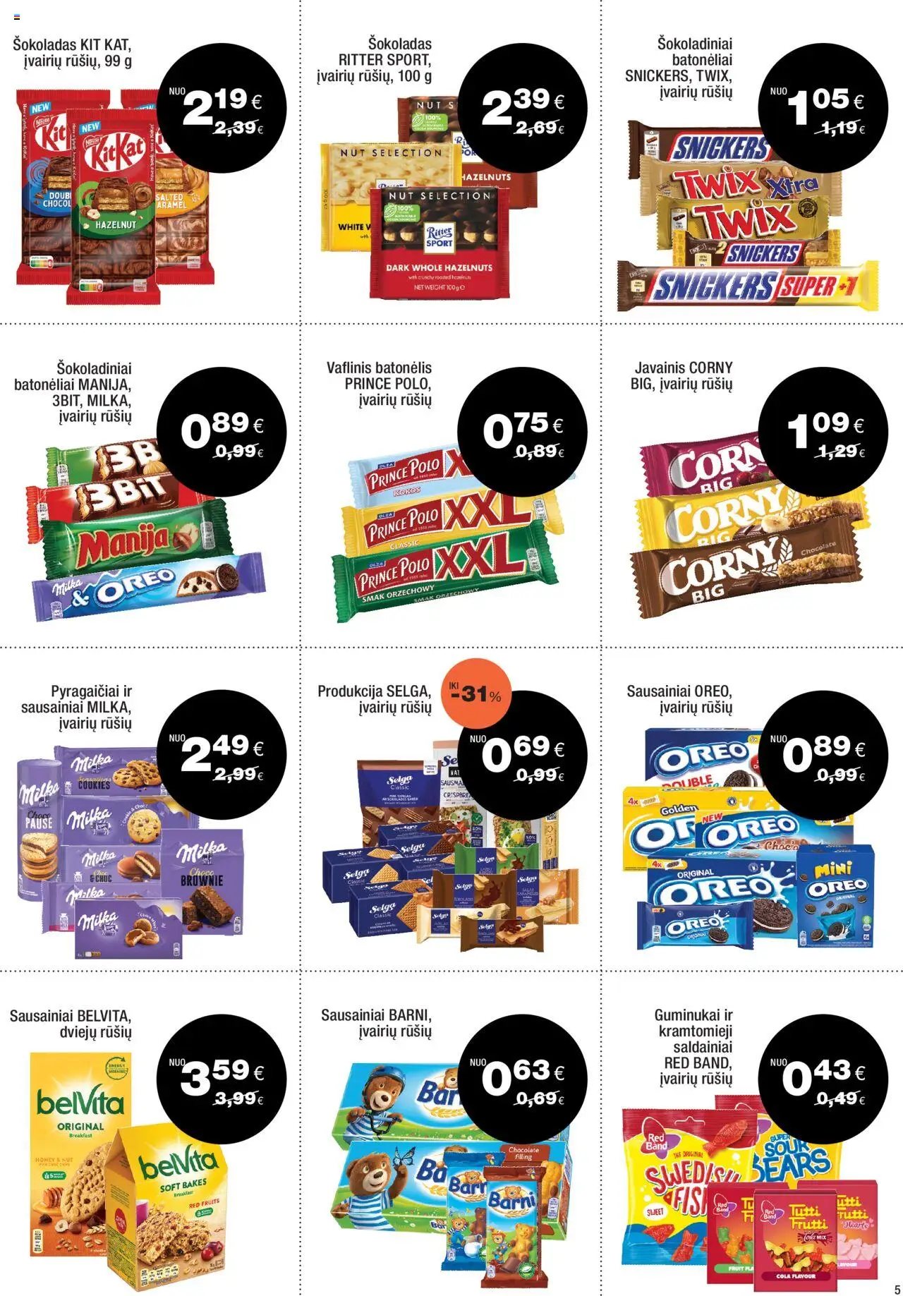 Express market - Leidinys│galioja nuo 03.08.2025 | Puslapis: 5 | Prekių: Sausainiai, Šokoladas, Guminukai, Saldainiai