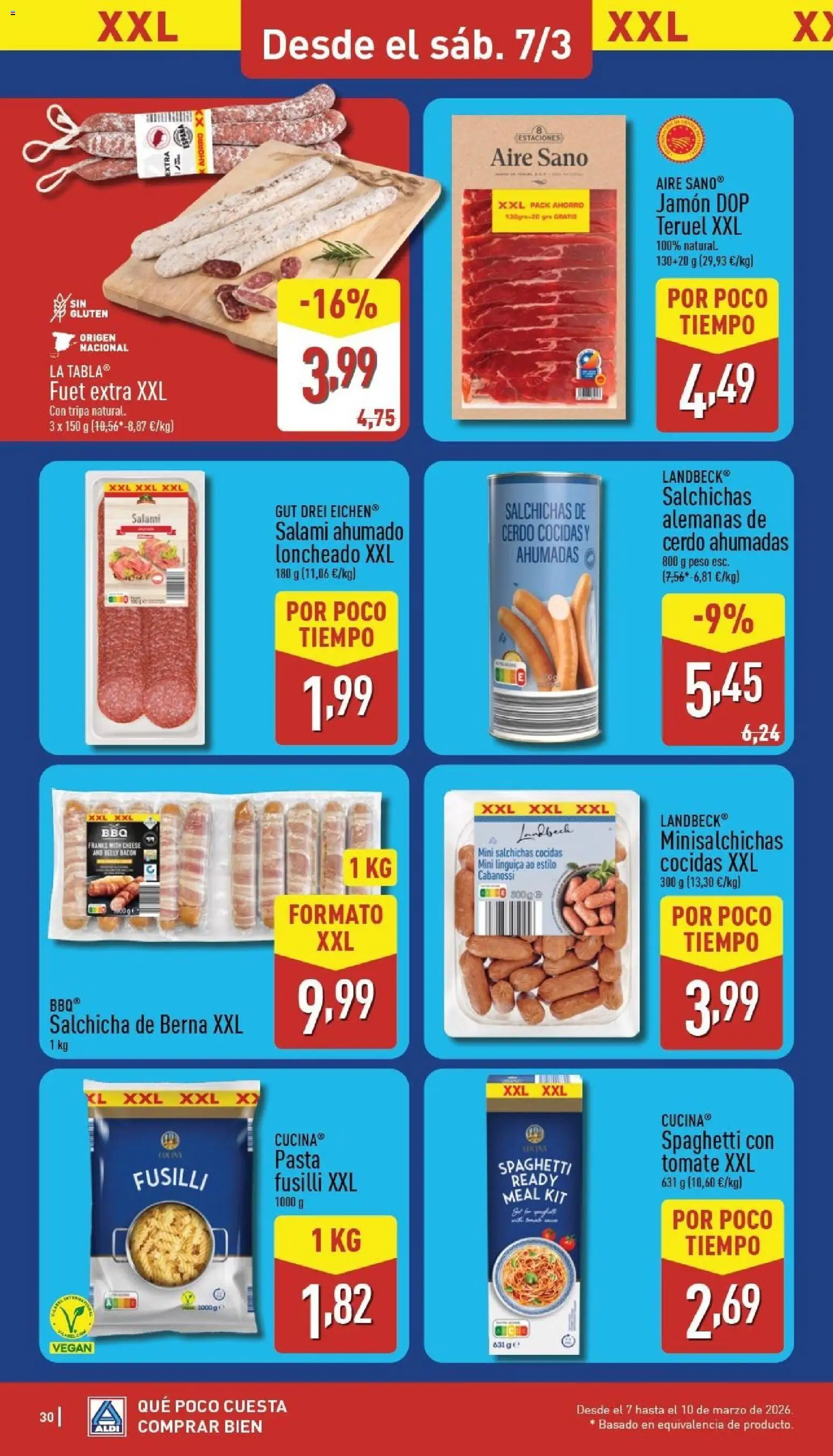 Aldi folleto Baleares │ válido desde el 02.03.2026 | Página: 30 | Productos: Jamón, Cerdo, Peso, Loncheado