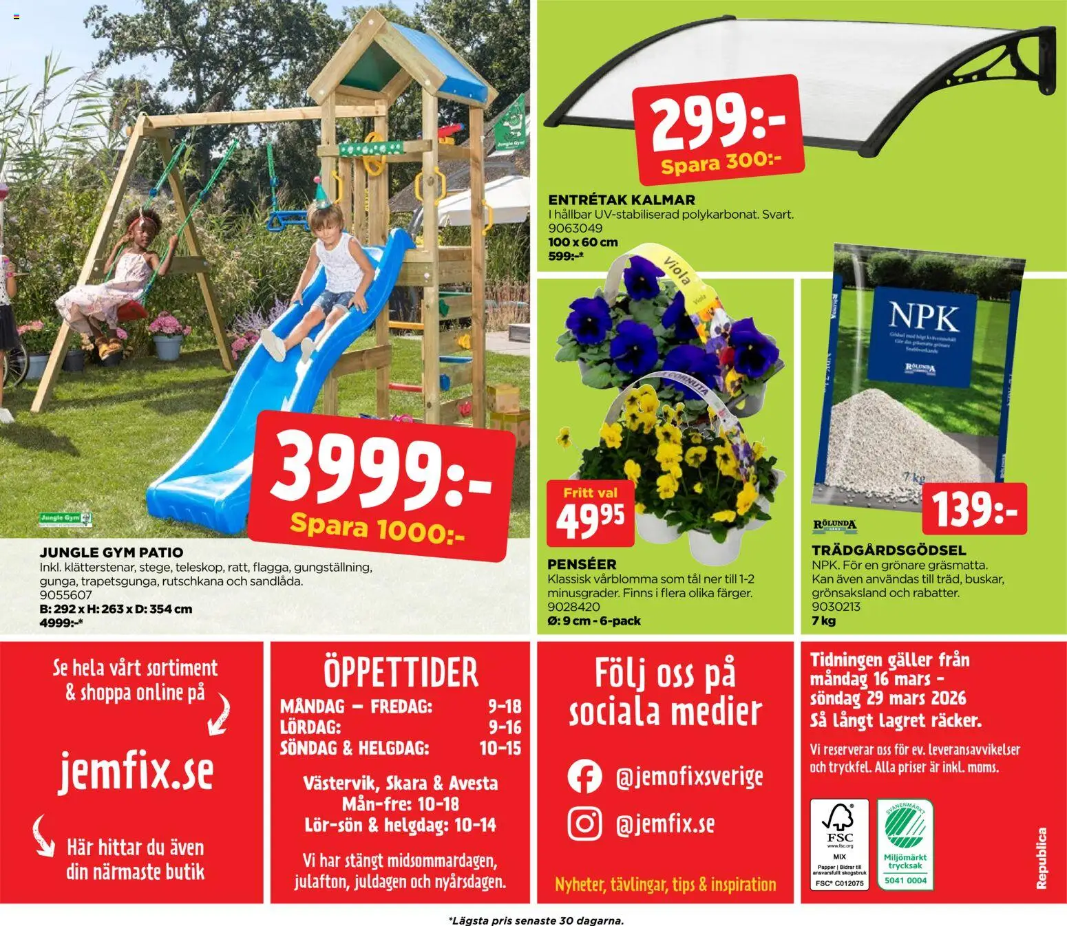 Jem & Fix reklamblad aktuell från 16.03.2026 | Sida: 20 | Produkter: Galler, Papper