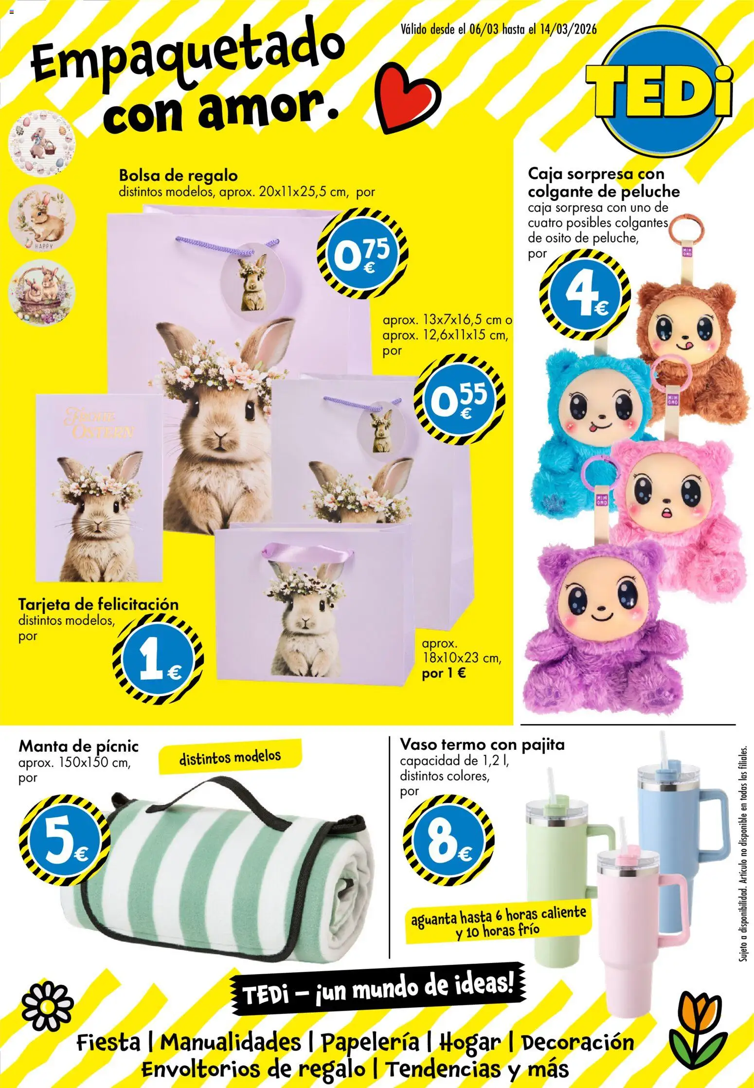 TEDi folleto │ válido desde el 06.03.2026 | Página: 1 | Productos: Manta, Bolsa, Caja