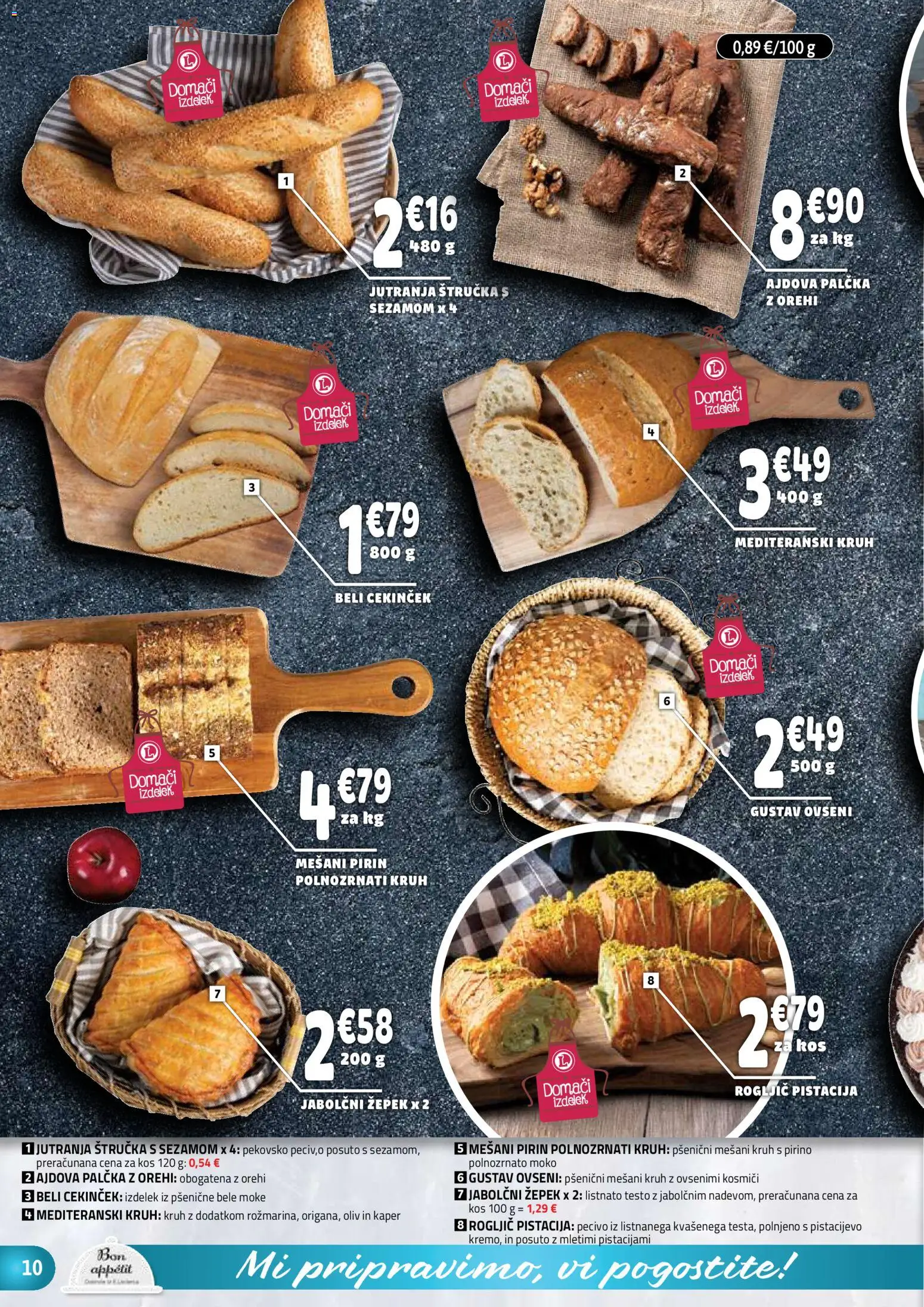 Novi E.leclerc katalog ponudbe – veljaven od 29.04.2026 | Stran: 10 | Izdelki: Štručka, Kos, Kruh, Kosmici