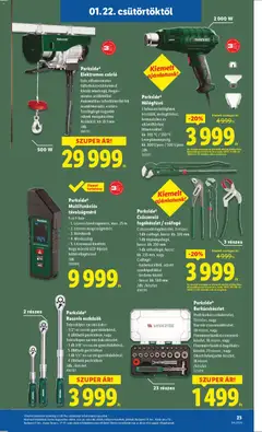 Lidl Akciós újság - amely érvényes a következő dátumtól: 22.01.2026 | Oldal: 23