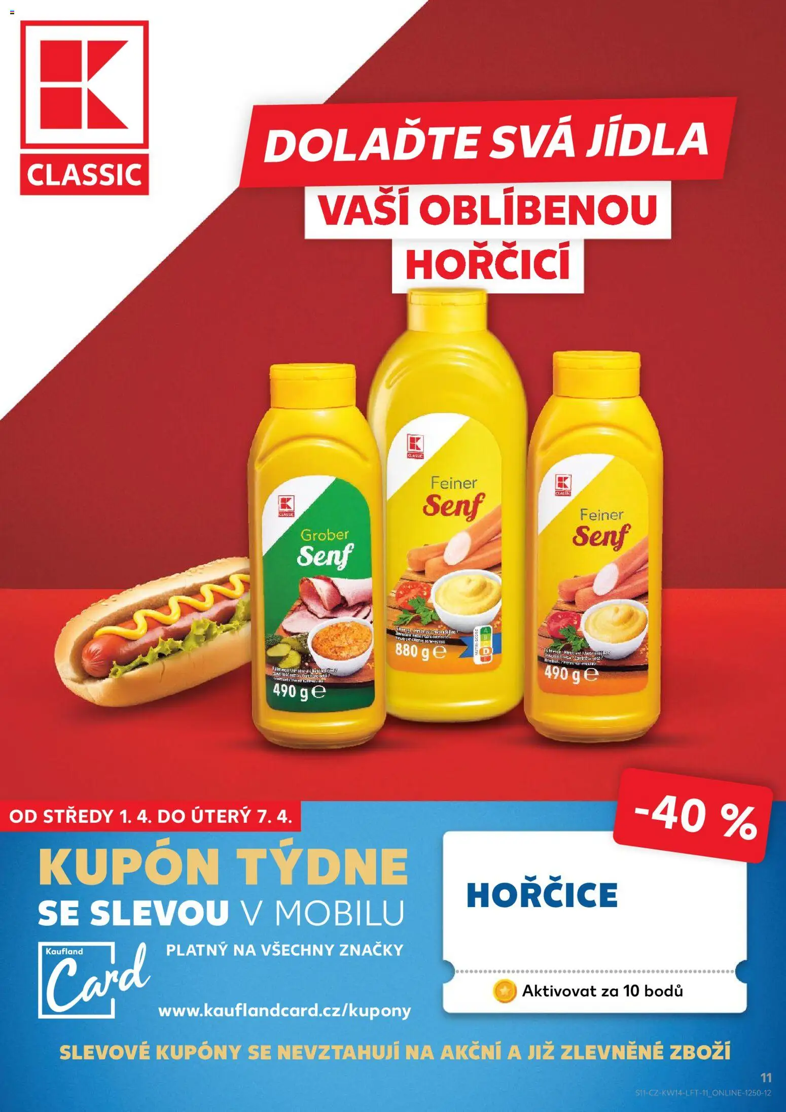 Kaufland leták - Liberec od 01.04.2026 | Strana: 11 | Produkty: Hořčice