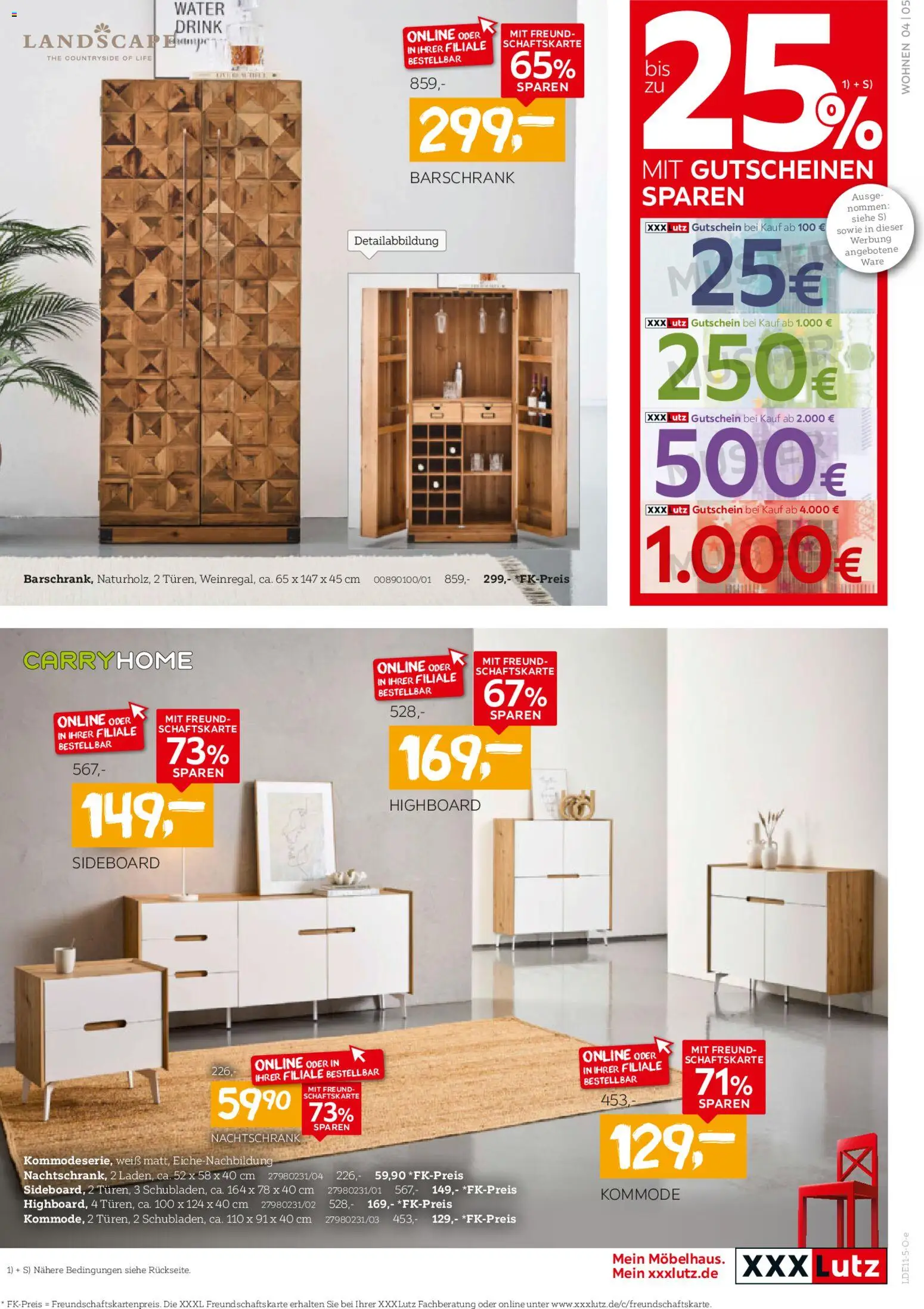 XXXL Lutz Kleinmöbel-Preishits! – gültig ab 26.10.2025 | Seite: 5 | Produkte: Sideboard, HIghboard, Kommode