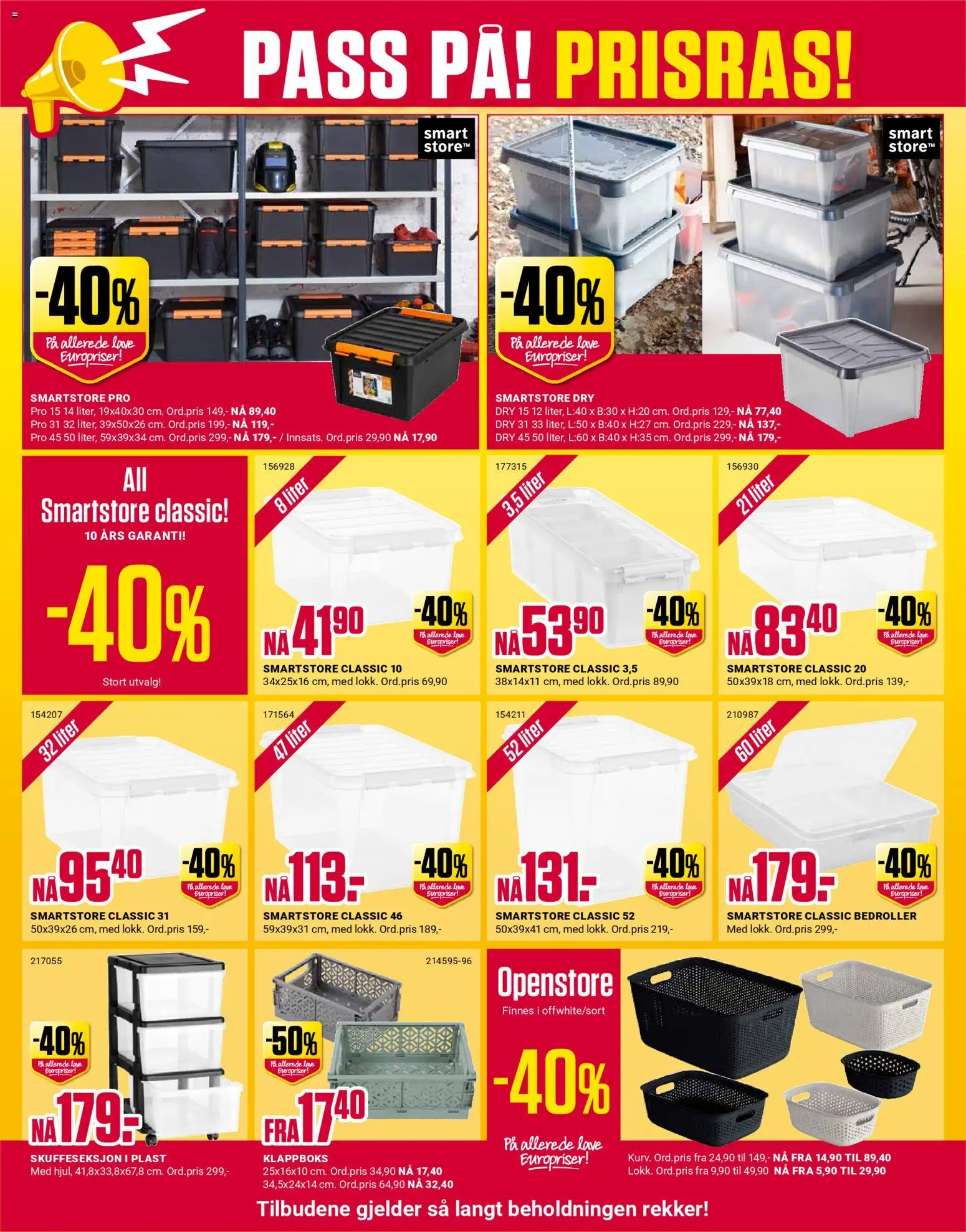 {H1} | Side: 6 | Produkter: Skuffeseksjon