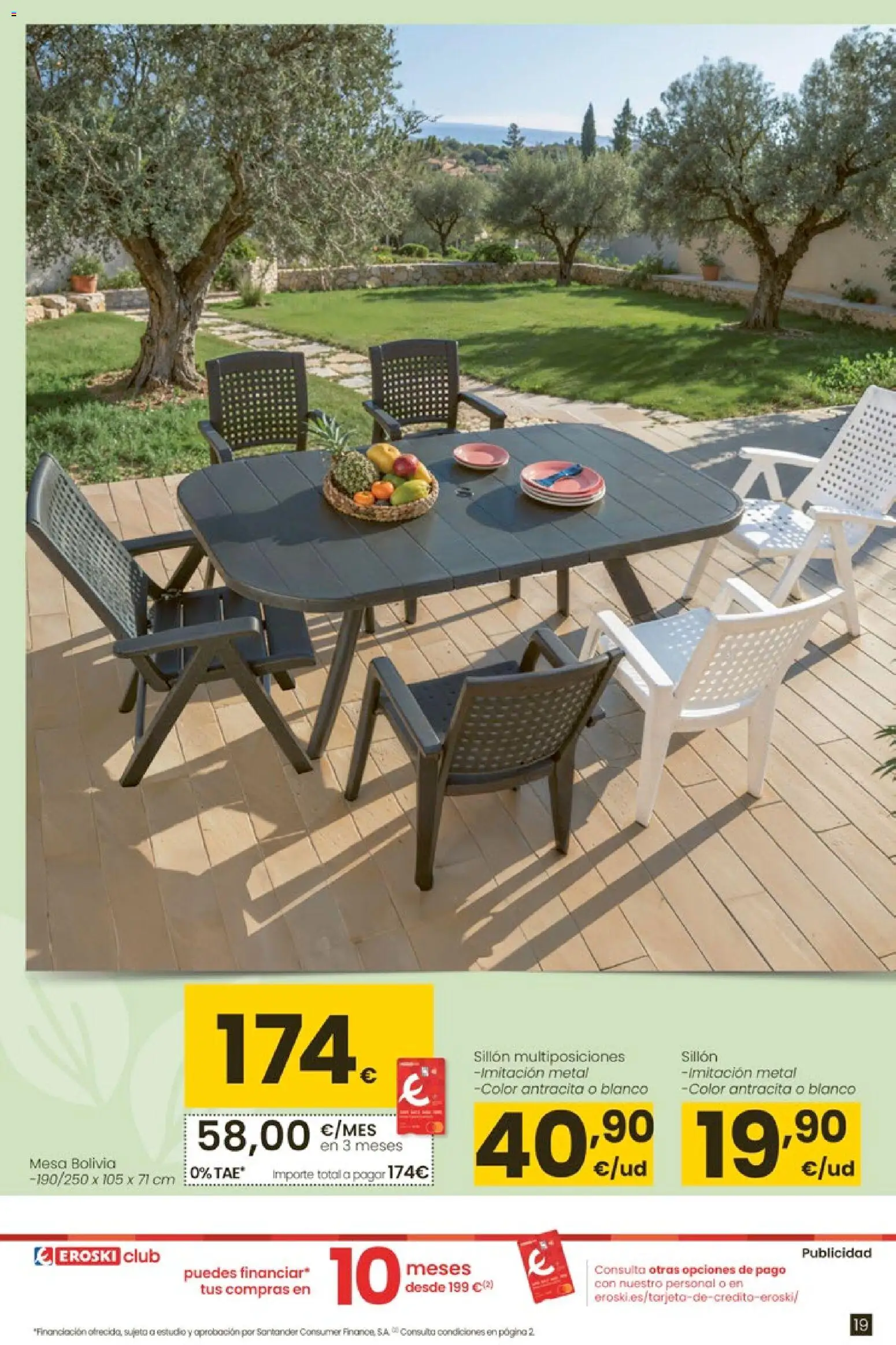 Eroski - Qué oasis │ válido desde el 26.03.2026 | Página: 19 | Productos: Sillón, Mesa
